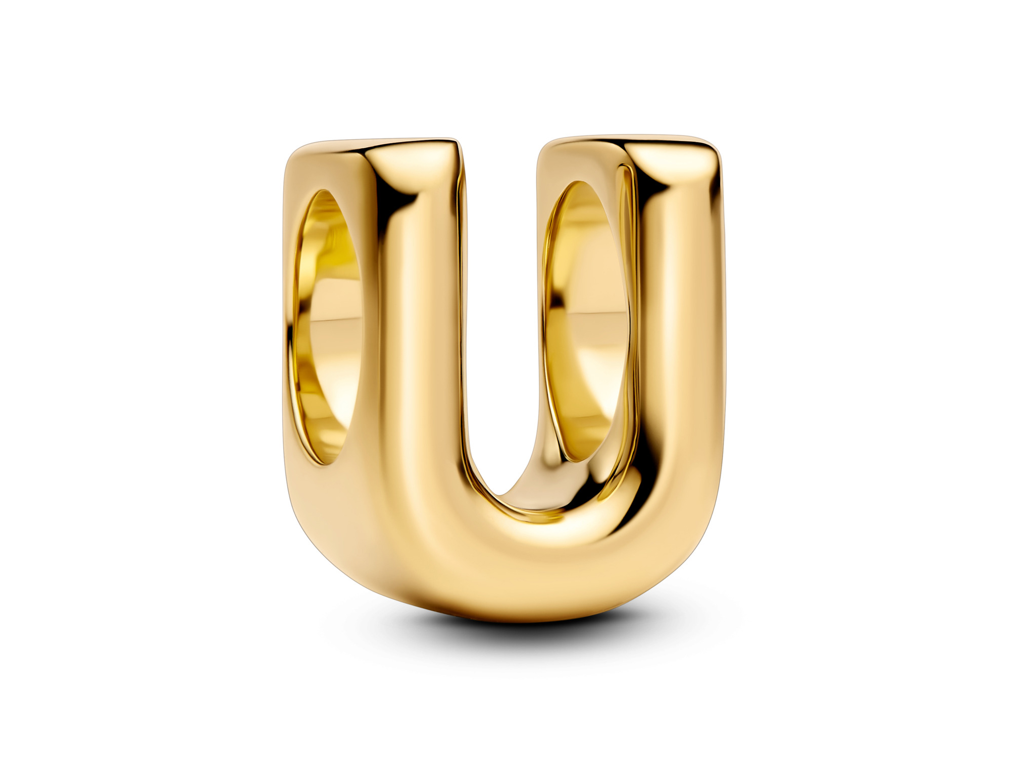 Pandora 763967C00 Buchstabe U - Alphabet - Gelbgold Vergoldung