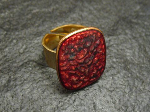 60896-0 Ring MIX-IT in pink-violett mit Emaille, vergoldet, Größe 52-58, Hersteller Juwelier Harnisch, einzigartiges Design und zeitlose Eleganz, ideal für jeden Anlass.