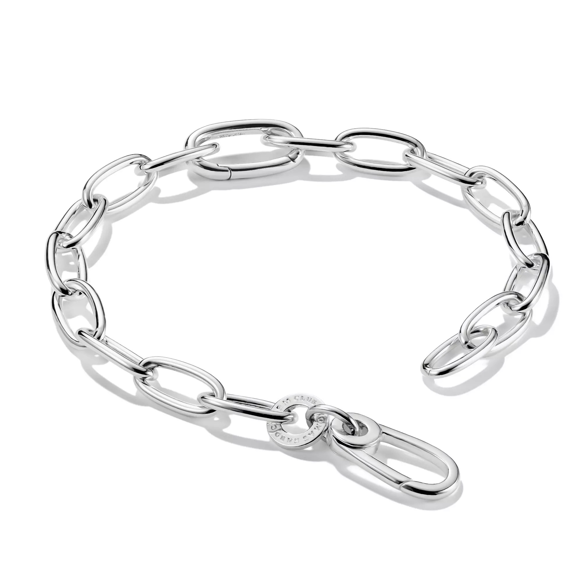 Thomas Sabo Charm-Armband mit einem Connect Link Silber – ovale Gliederkette – 17 cm – Ansicht 3