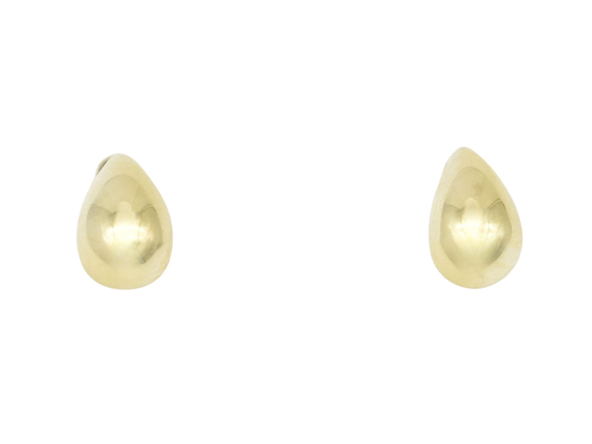 Ohrring kleiner Tropfen Ohrstecker - Sterling Silber Gelbgold Vergoldung