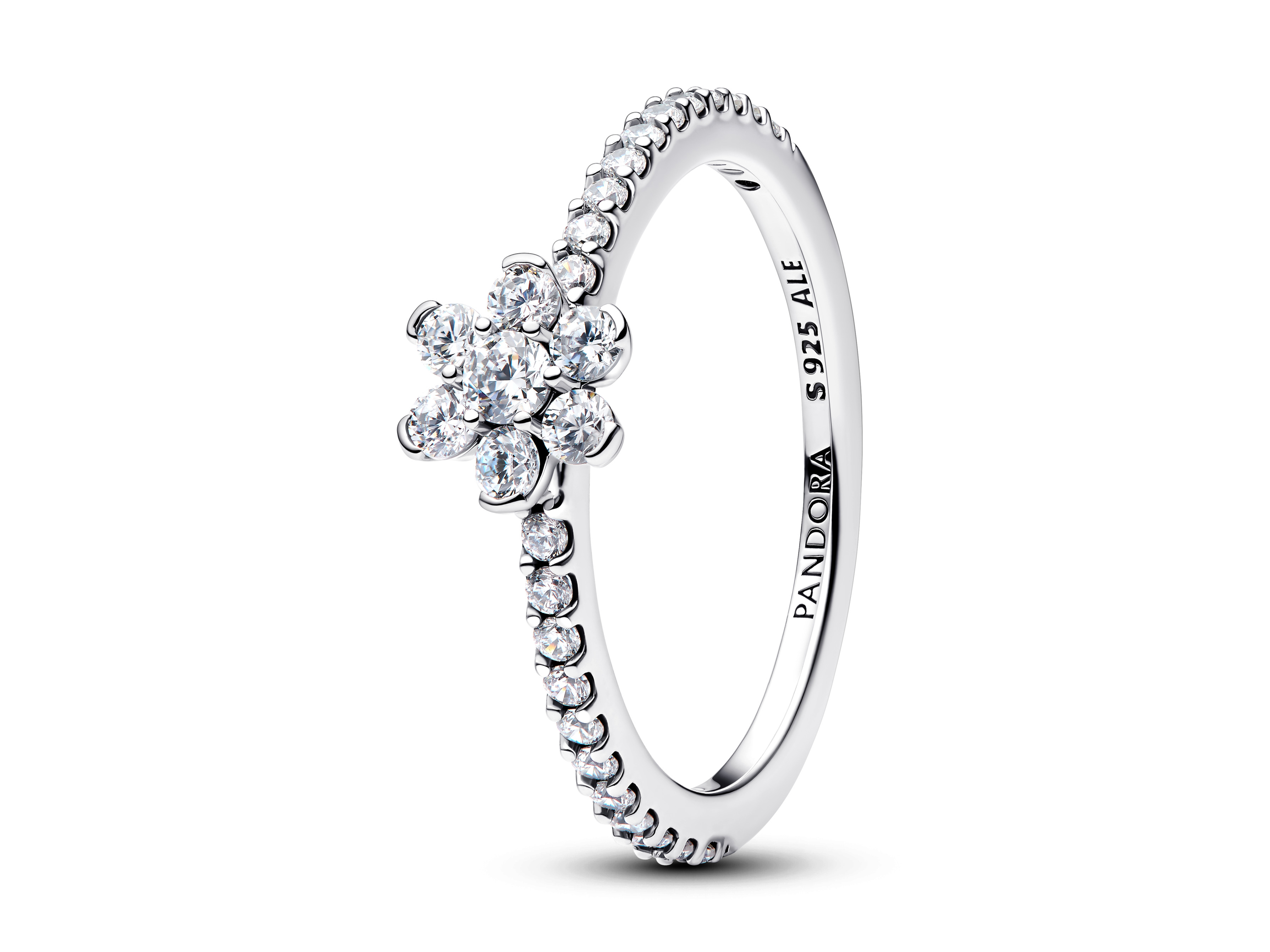 Pandora 194499C01-60 - Funkelnde Blume Ring - Sterling Silber - Zirkonia - Gr. 60