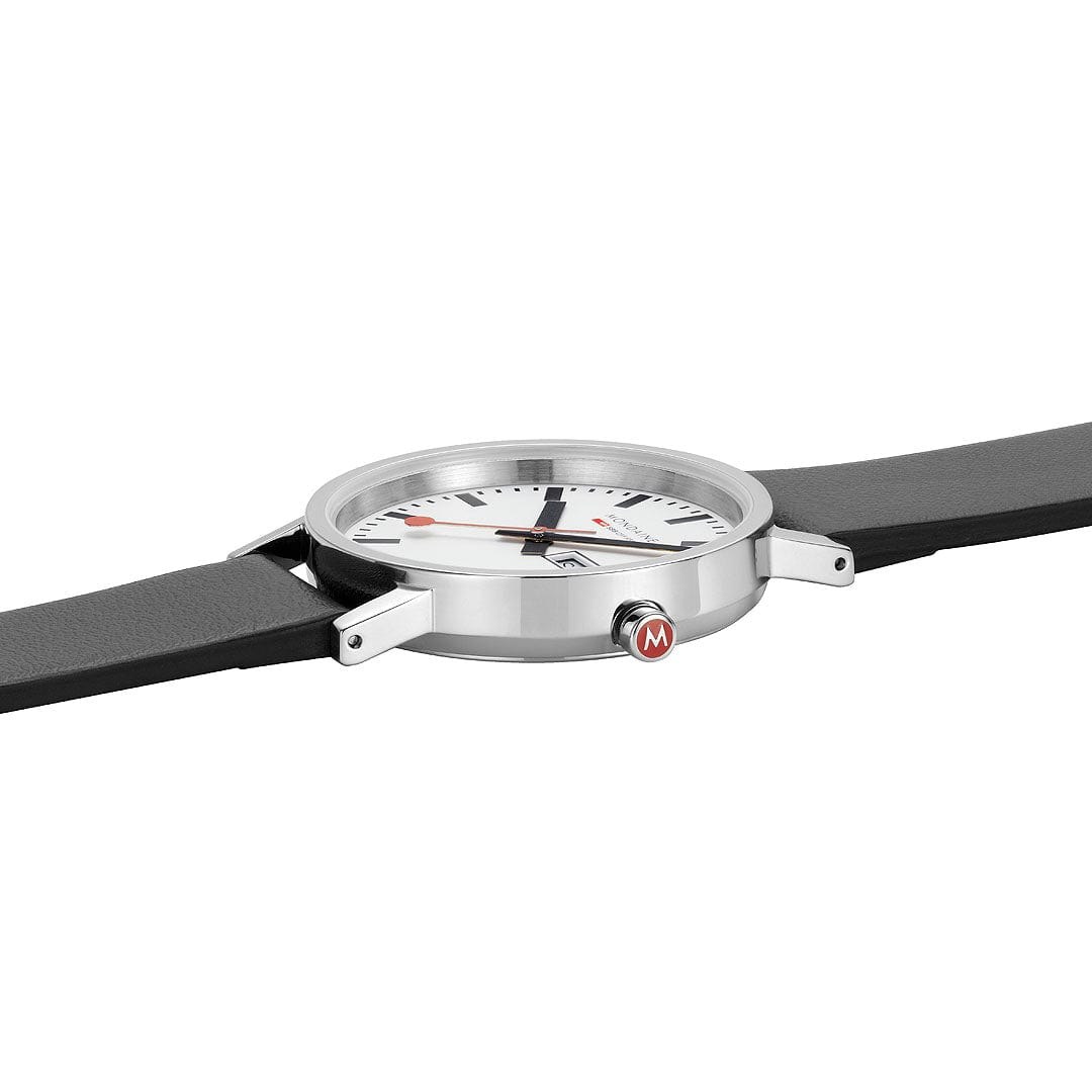 Mondaine Uhr Classic - A667.30314.11SBBV - 36 mm - Ziffernblatt Weiss – Ansicht 5