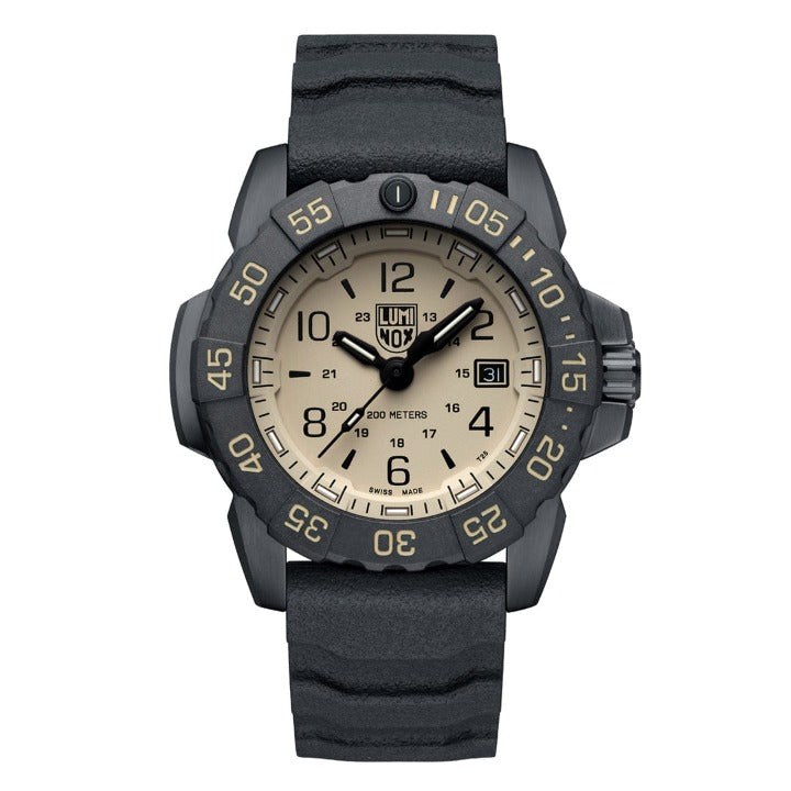 Luminox NAVY SEAL STEEL 3250 SERIES Uhr - Sea 45 mm - Schwarz - Beige – Ansicht 2