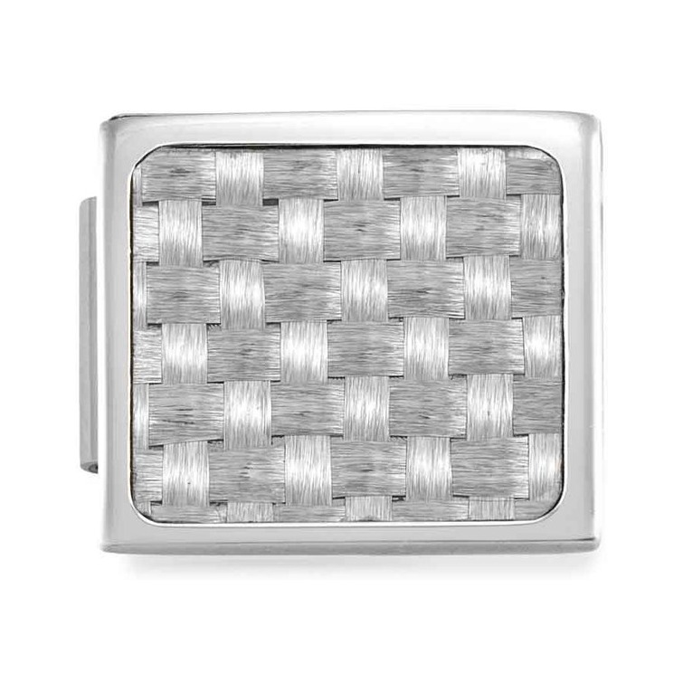Nomination Composable Glam Charm Carbon-Optik grau - Edelstahl