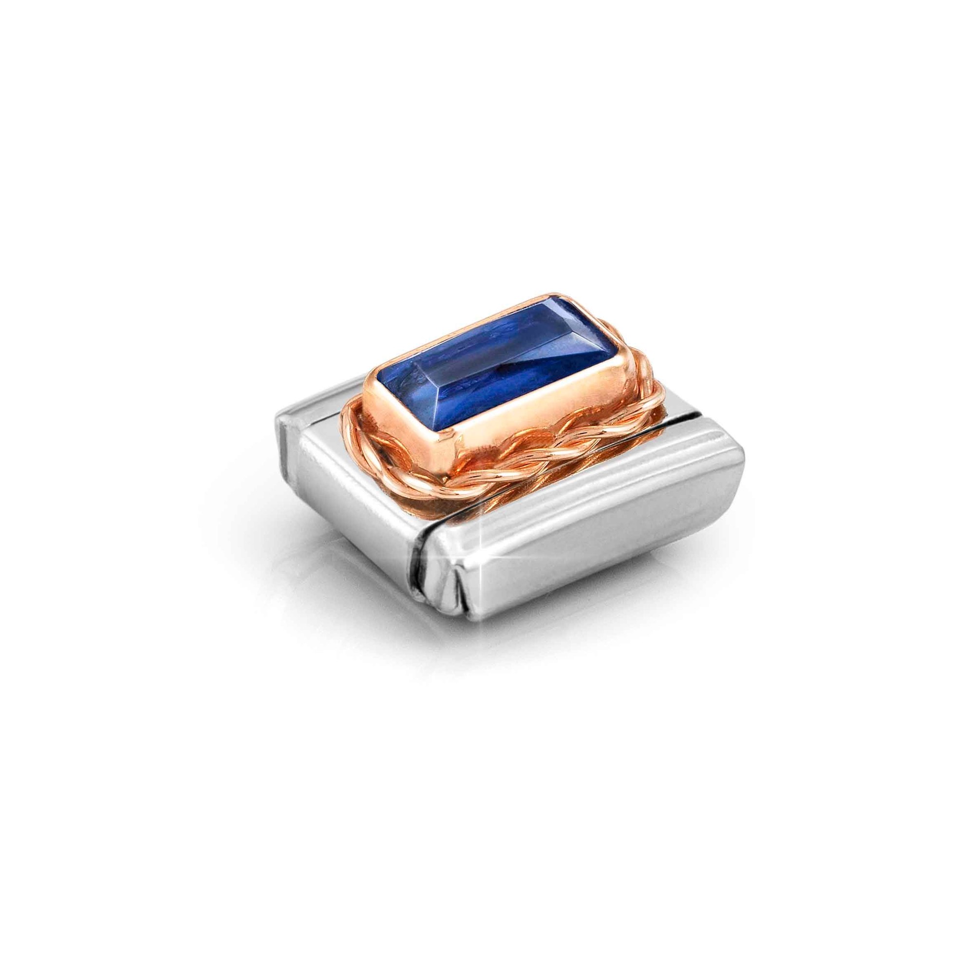 Nomination Composable Classic Charm Zirkonia blau - Edelstahl, Roségold – Ansicht 4