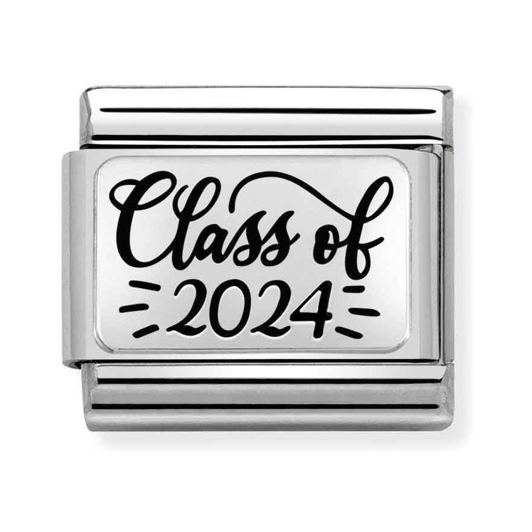 Nomination Composable Classic Charm Class of 2024 - Edelstahl, Sterling Silber