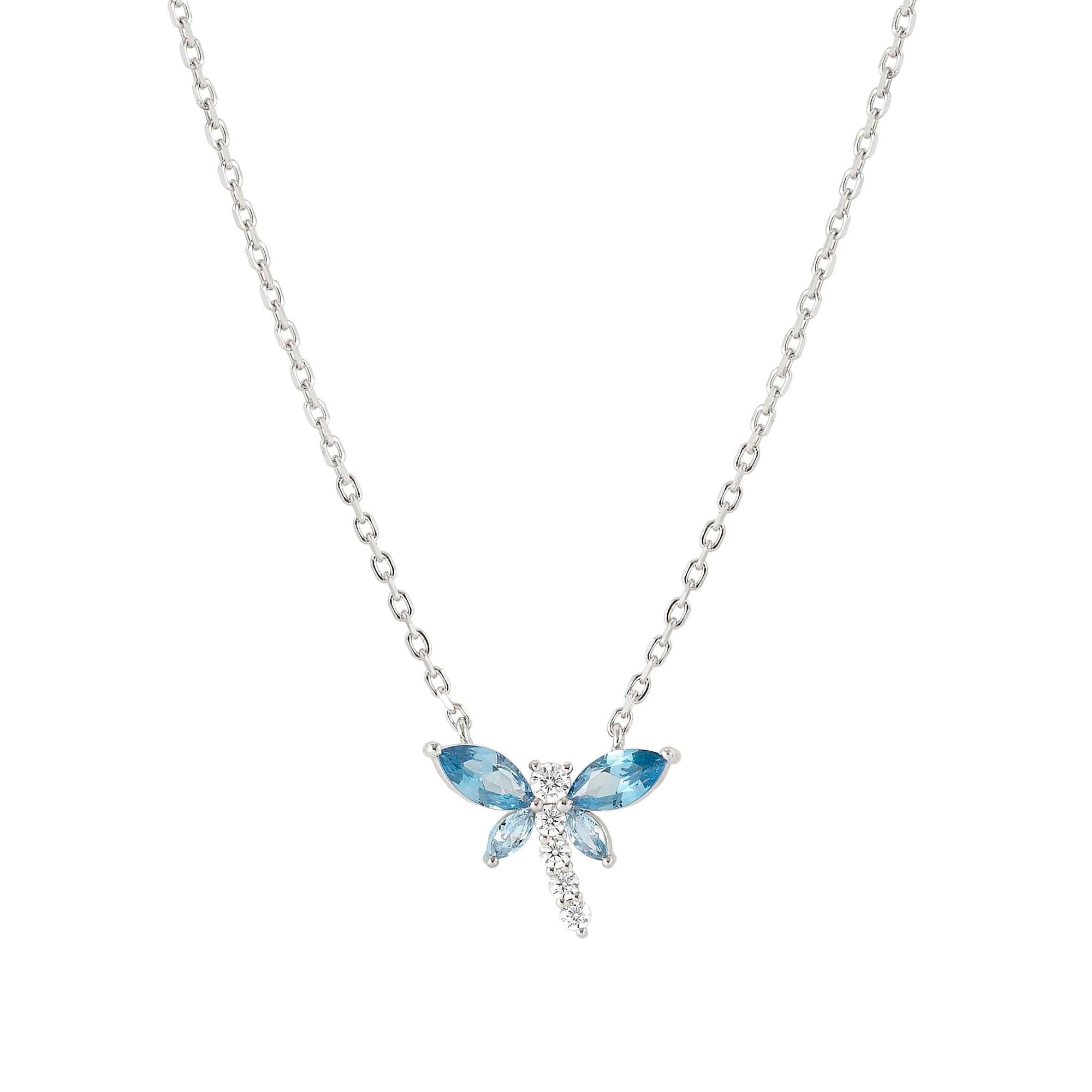 Nomination SHINE ME UP Halskette aus Sterling Silber - Zirkonia - Libelle - Weiß - Hellblau – Ansicht 2