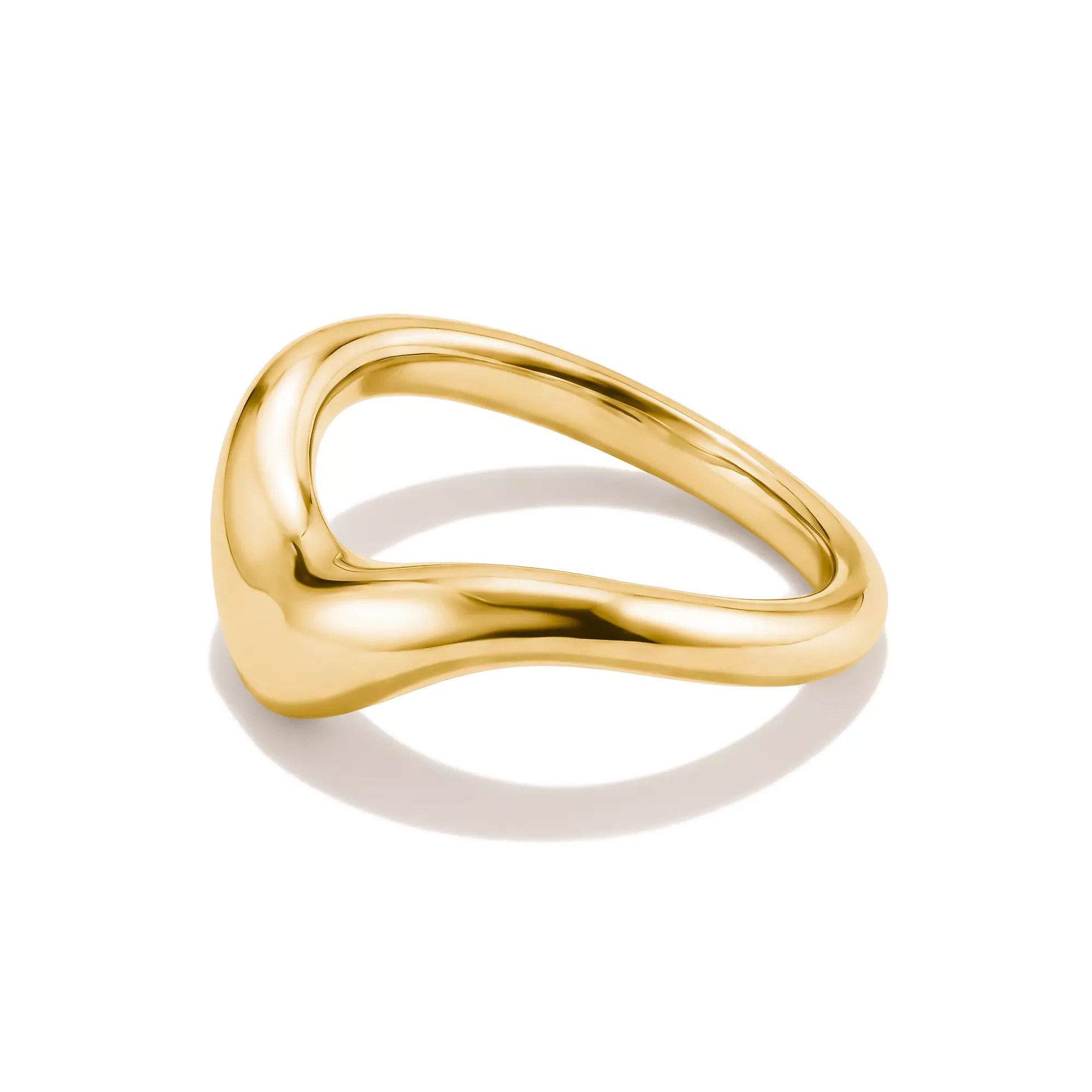 Thomas Sabo Ring in Wellenform – vergoldet – Ansicht 2