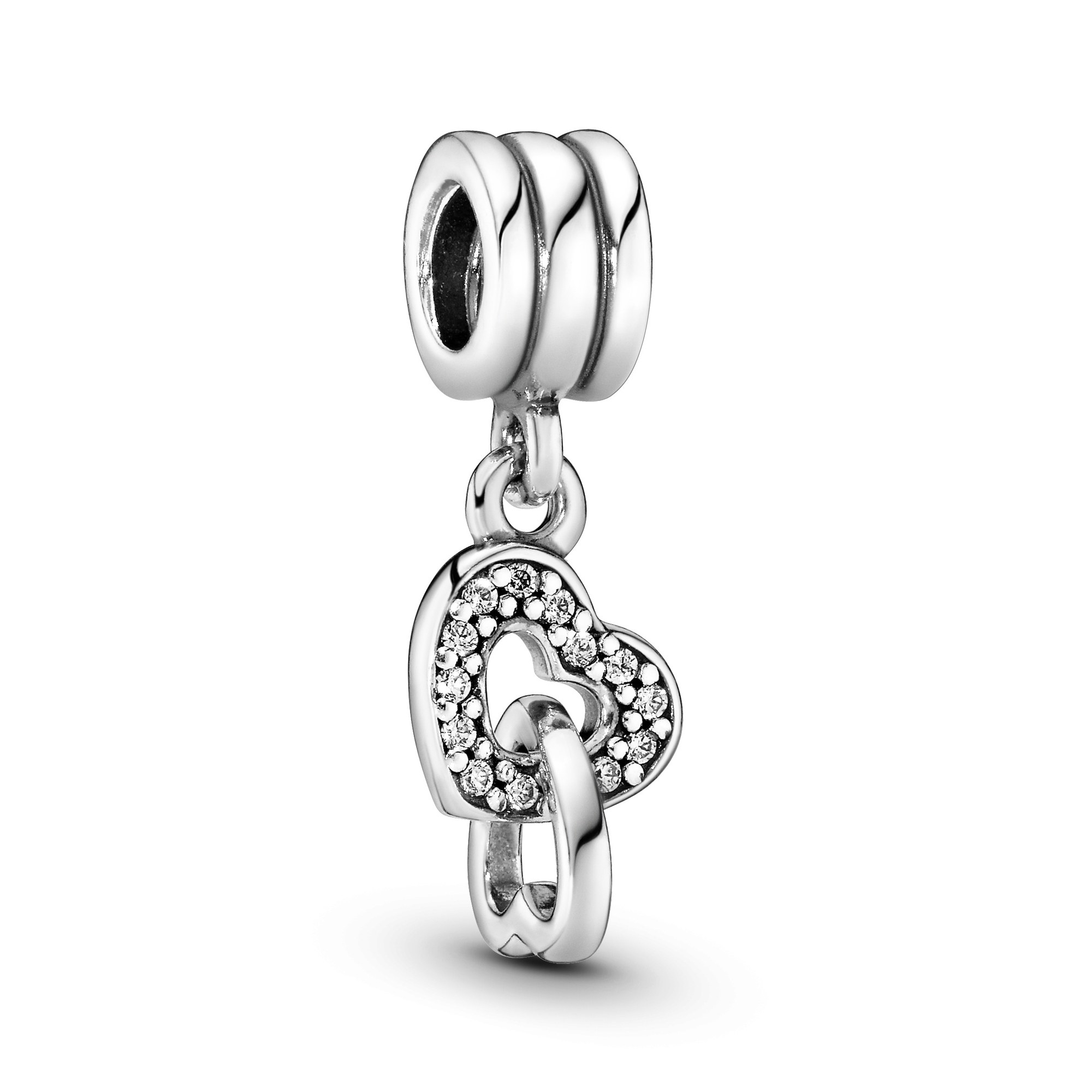 PANDORA Herz Silber mit Zirkonia Anhänger - romantisch