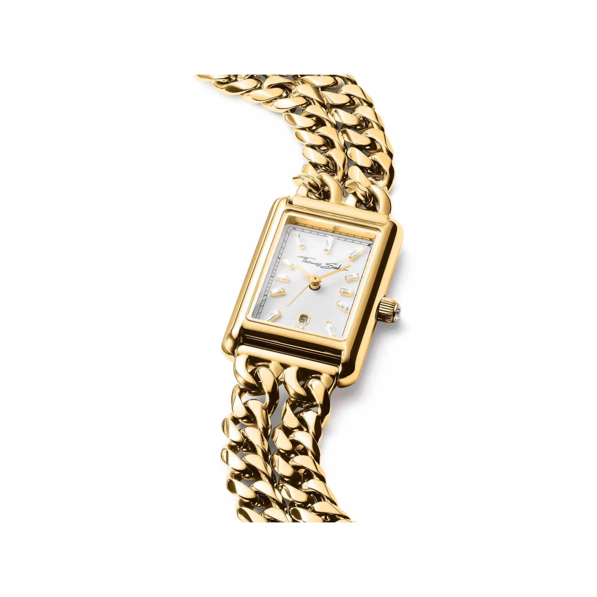 Thomas Sabo Damenuhr Elegance rechteckig goldfarben – Ansicht 3