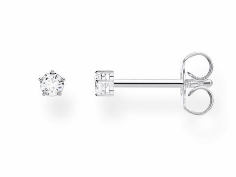 Ohrstecker aus Silber mit klarem Zirkonia, elegant und zeitlos, Teil der Thomas Sabo Charming Collection, Modell H2147-051-14, ideal für jeden Anlass.