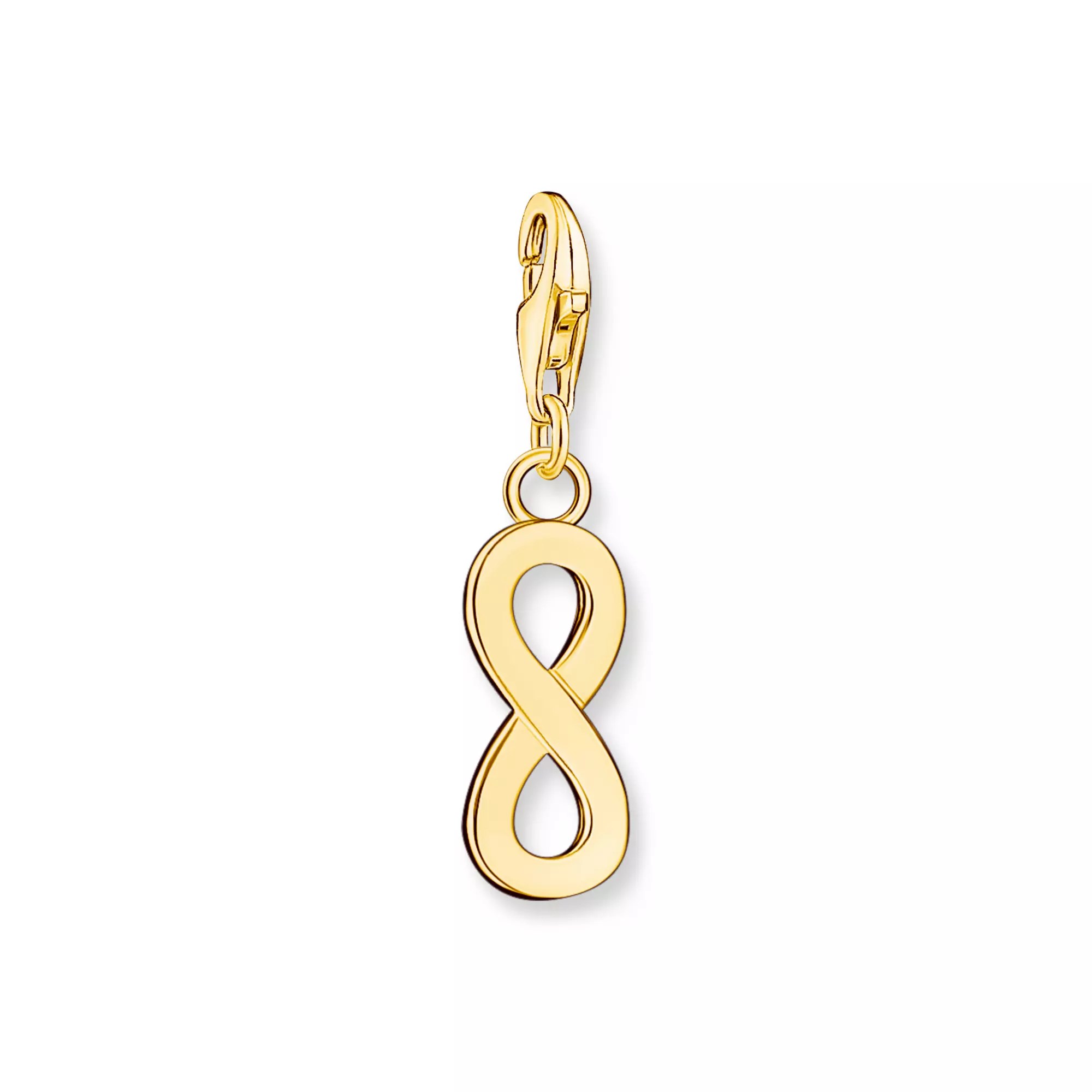Thomas Sabo Charm-Anhänger - Infinity Unendlichkeit - Silber Gelbgold verg.
