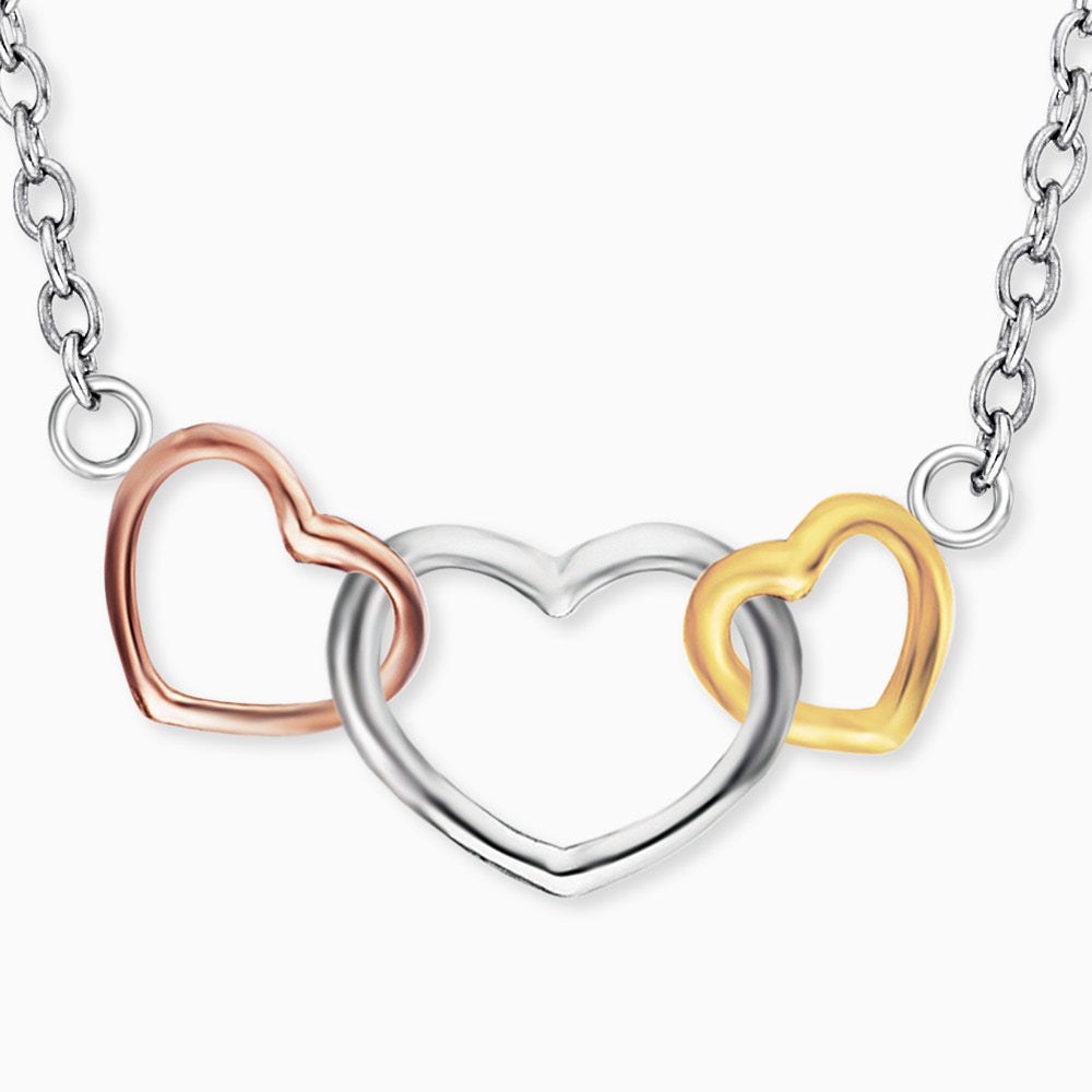 Engelsrufer WITHLOVE Kette 3 Herzen Tricolor - 40 cm – Ansicht 2