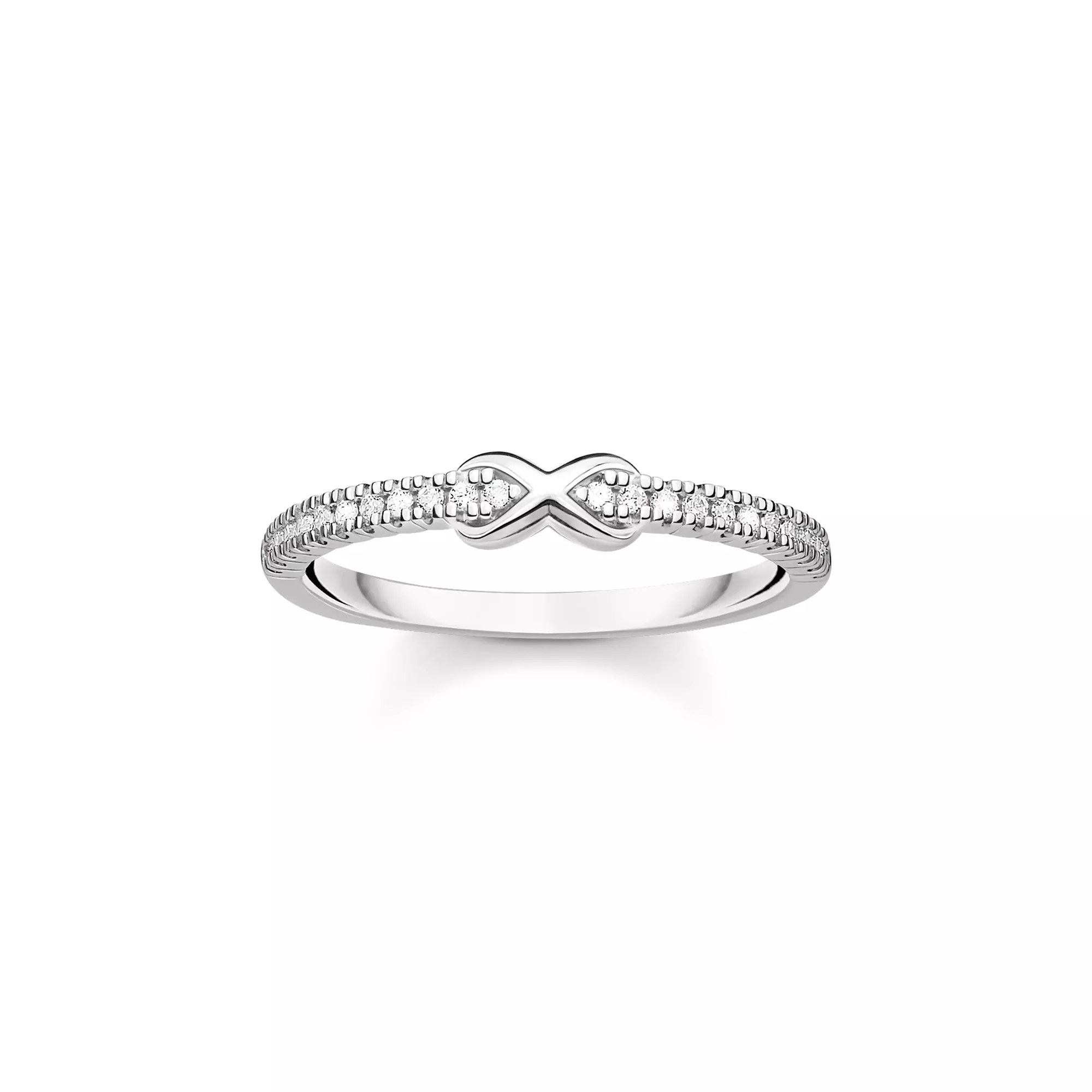 Thomas Sabo Ring Infinity mit weißen Steinen silber – Zirkonia