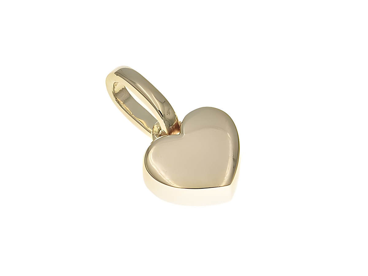 Anhänger aus Sterling Silber in Herzform, poliert und vergoldet in Roségold, Hersteller Juwelier Harnisch, plastisch gestaltet. Ideal für Schmuckliebhaber.