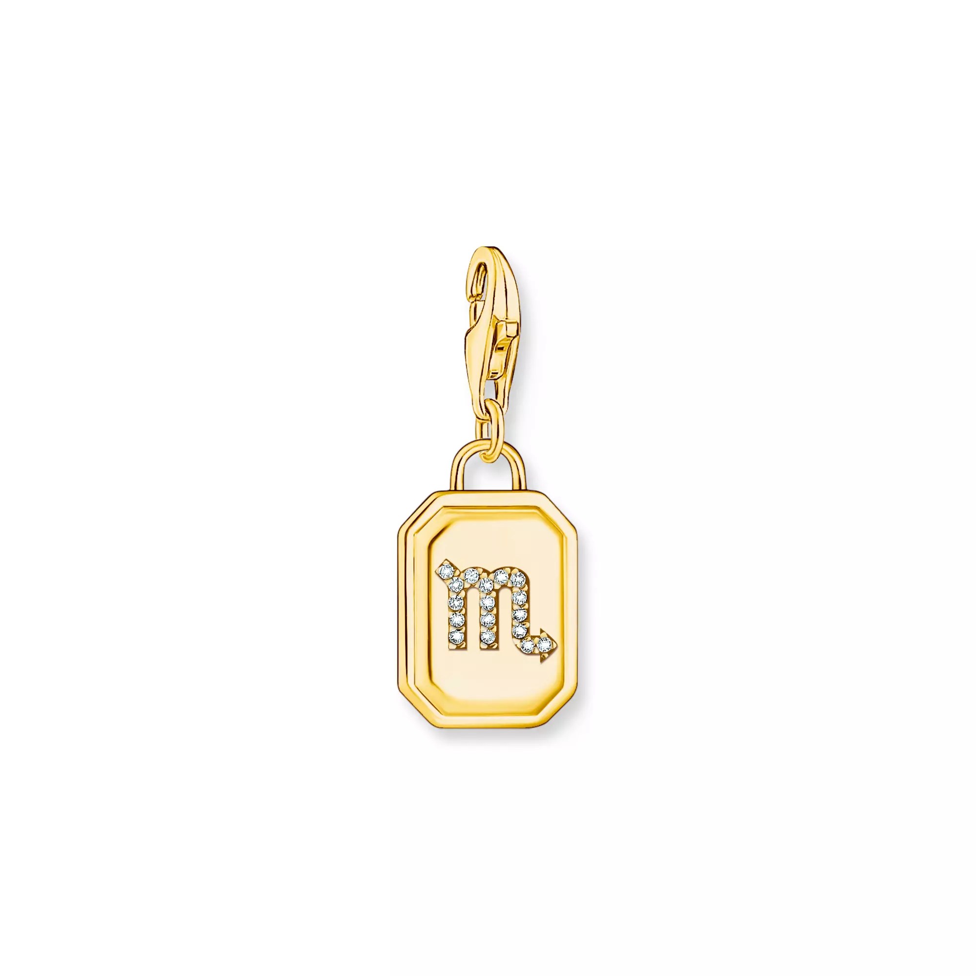 Thomas Sabo Charm-Anhänger - Sternzeichen Skorpion - Silber Gelbgold verg. & Zirkonia
