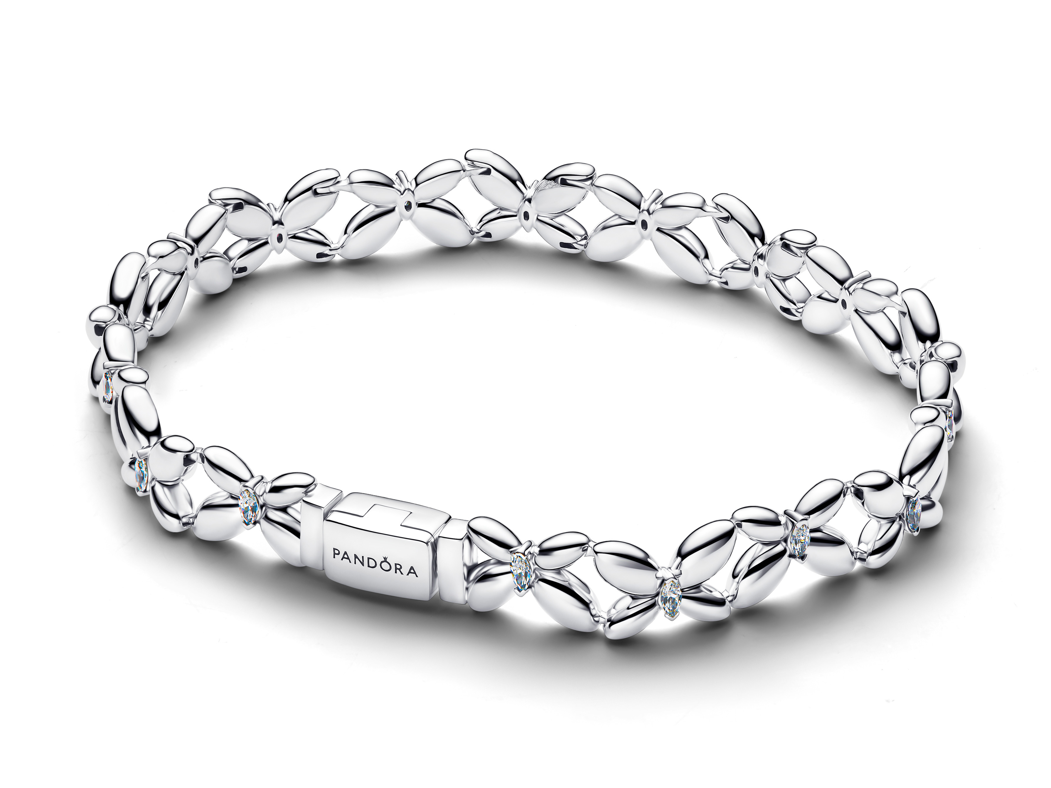 Pandora 594575C01-20 - Schmetterlings-Glieder Armband - Sterling Silber - Zirkonia - 20 cm