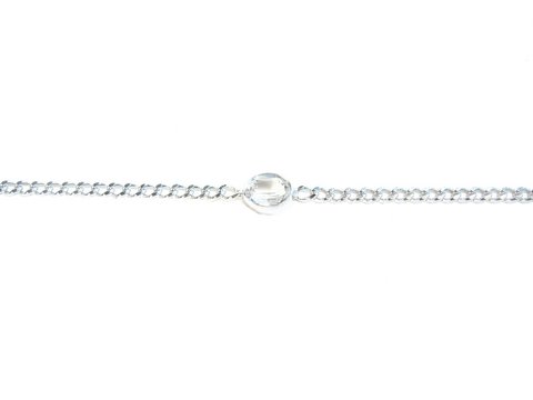 Silber Armband 19cm x 7mm mit Echt Bergkristall, neu von Juwelier Harnisch, fein verarbeitet und elegant im Design. Ideal für jeden Anlass.