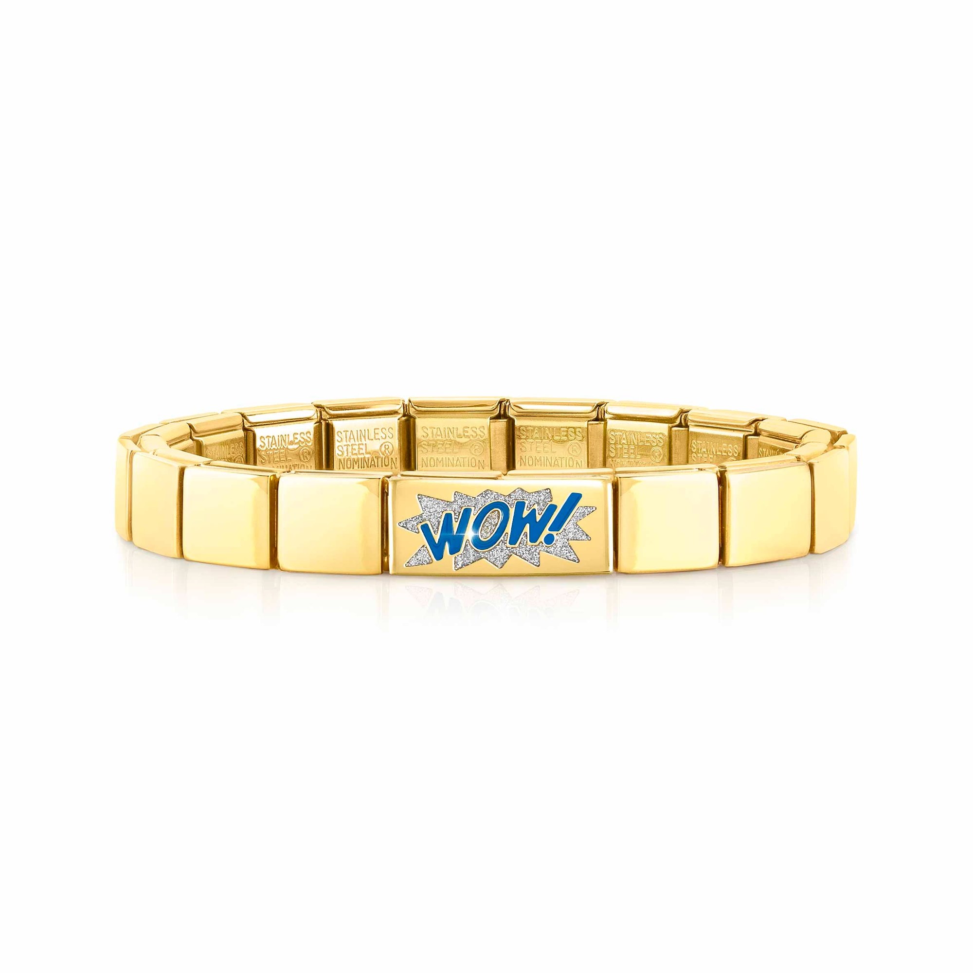 Nomination Classic GLAM Armband Edelstahl Gelbgold - Double Link WOW