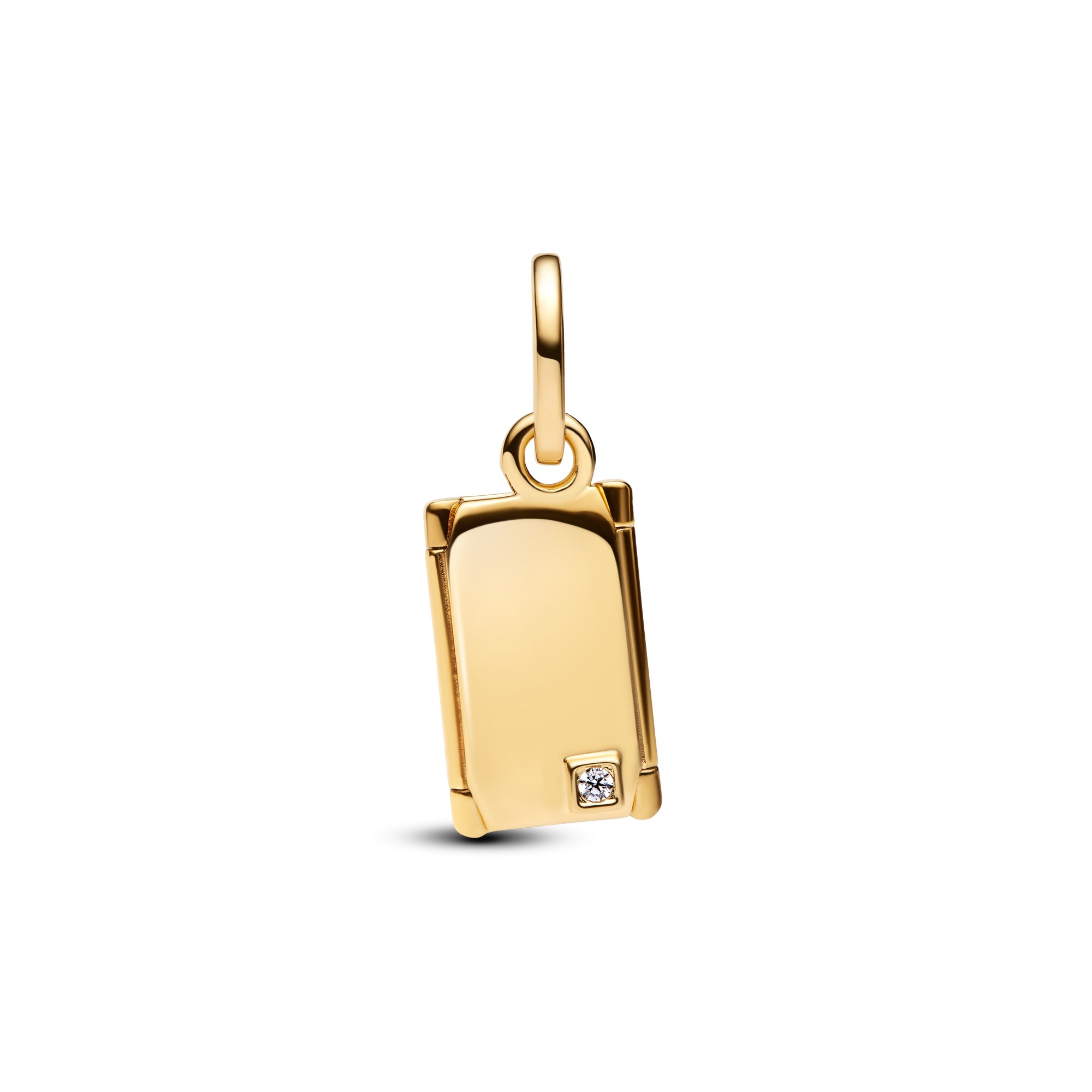 Pandora zu öffnendes Kuvert - Charm Anhänger - Gelbgold Vergoldung - Zirkonia – Ansicht 2