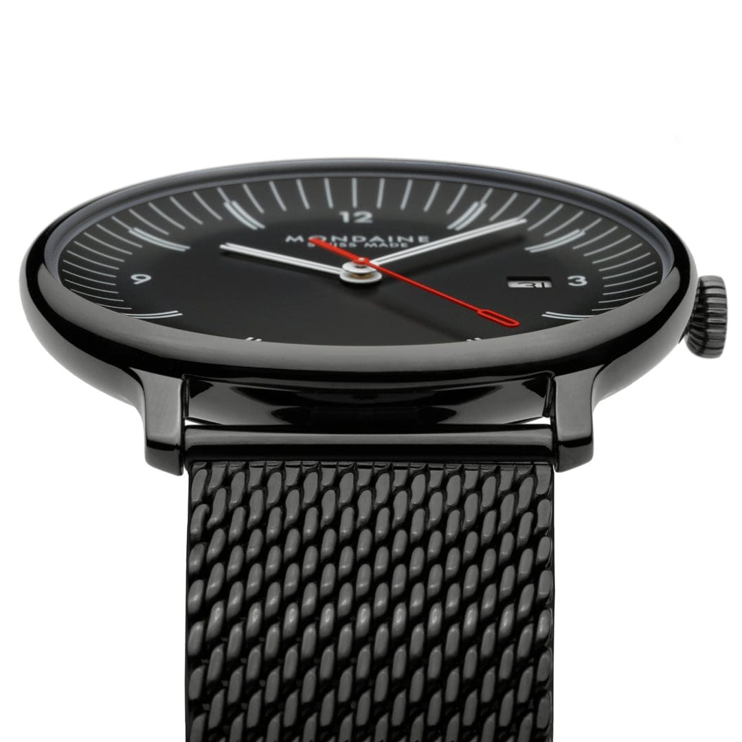Mondaine Uhr - Doppio - Anthrazit - 41 mm – Ansicht 3