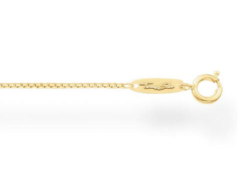Silber vergoldete Kette von Thomas Sabo, Modell KE1106-413-12-L70, 70 cm lang, feines Design, ohne Anhänger, ideal für elegante Looks.