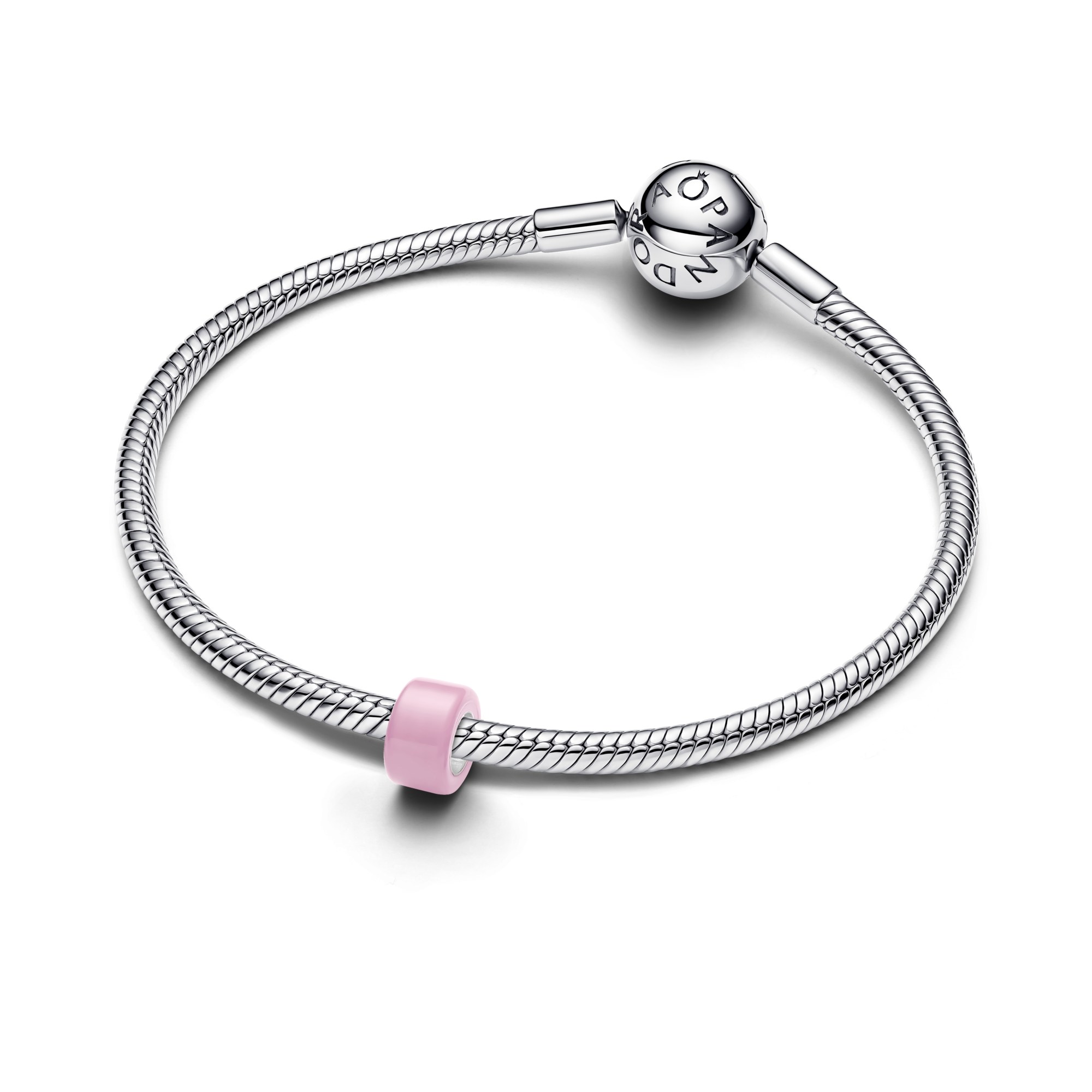 Pandora Rosafarbenes Murano-Glas Mini-Charm - Sterling Silber - Murano Glas Pink – Ansicht 3