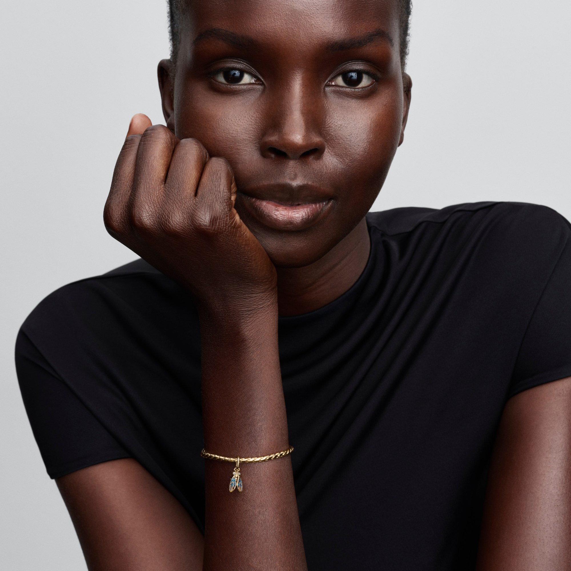 Pandora Zikade Charm-Anhänger - Gelbgold Vergoldung - Zirkonia – Ansicht 4