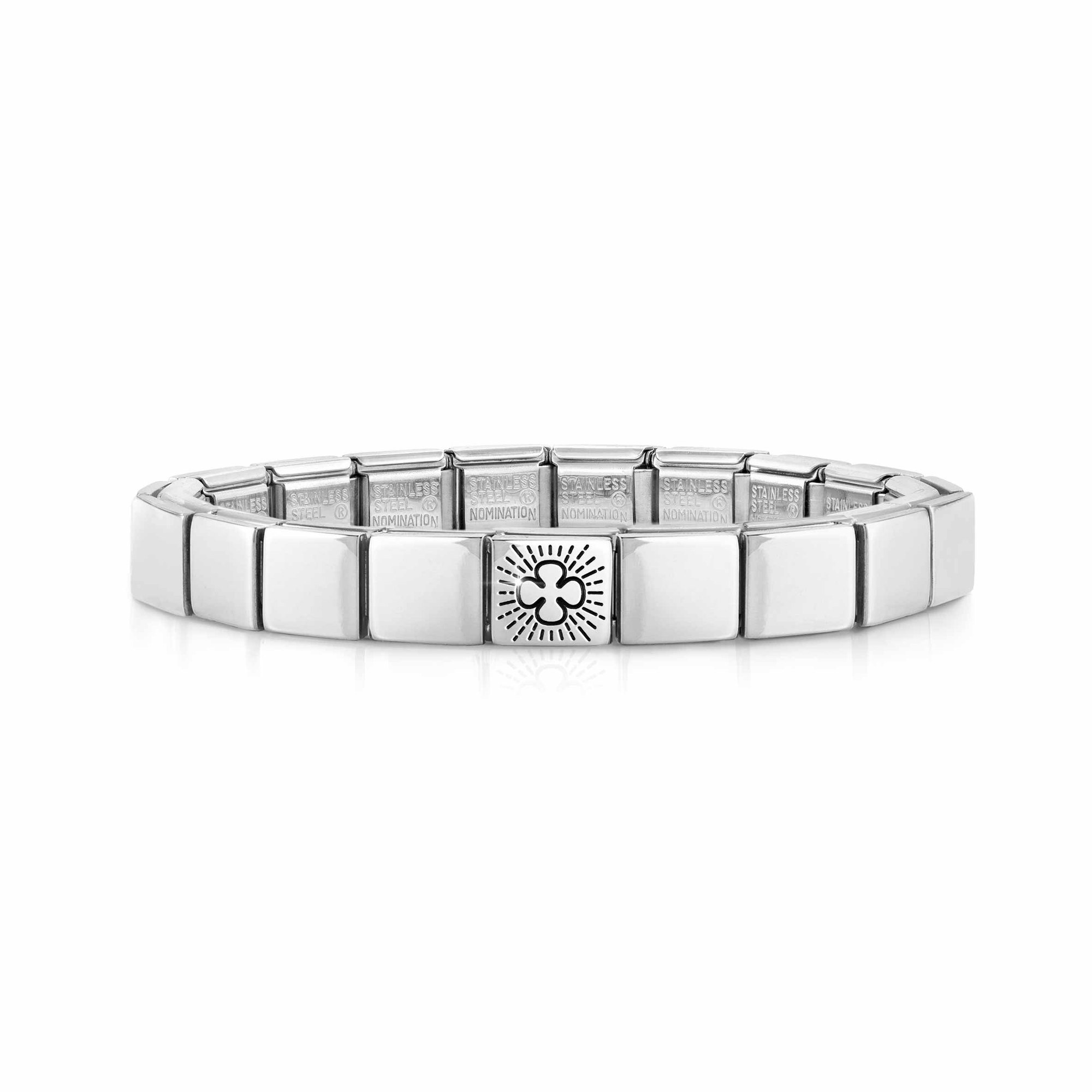 Nomination GLAM Armband - Edelstahl - Kleeblatt