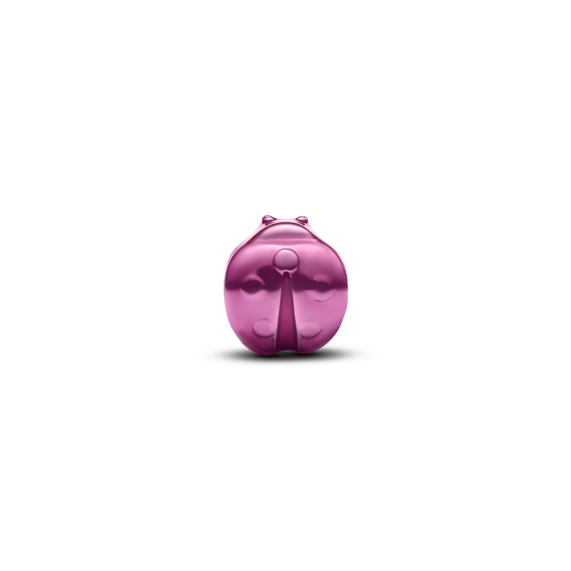 Pandora Rosafarbener Marienkäfer Mini-Clip - Sterling Silber - Emaille Pink – Ansicht 2