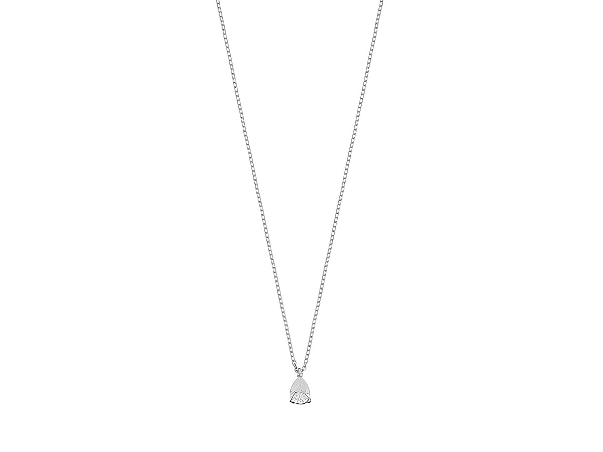 Xenox Sterling Silber Kette XS6072 mit FANCY CUT und Karreekette, Länge 40-45 cm, elegant und strahlend, mit einem filigranen Anhänger, für stilvolle Auftritte geeignet.