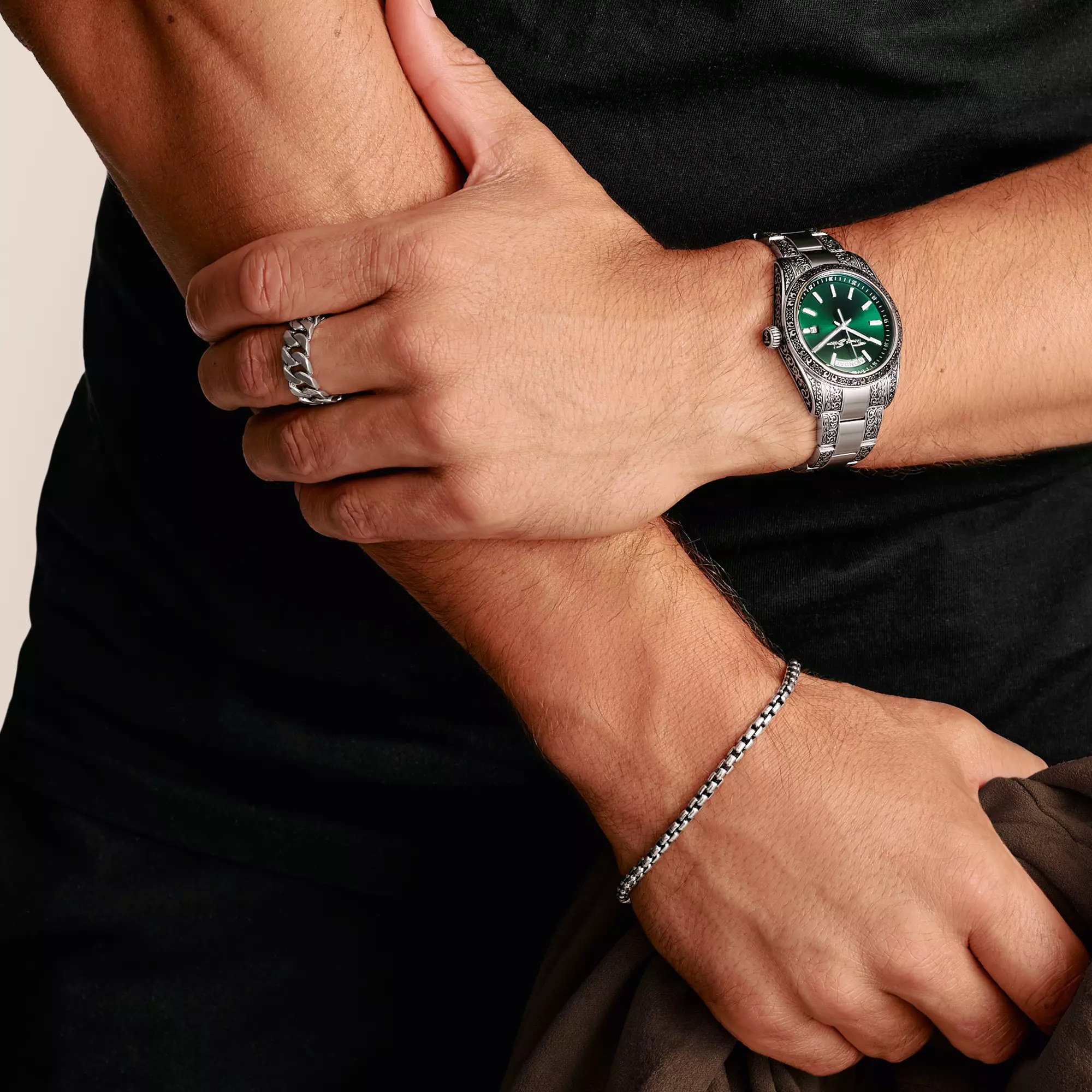 Thomas Sabo Uhr - Rebel at Heart Revive - Ziffernblatt dunkelgrün – Ansicht 4