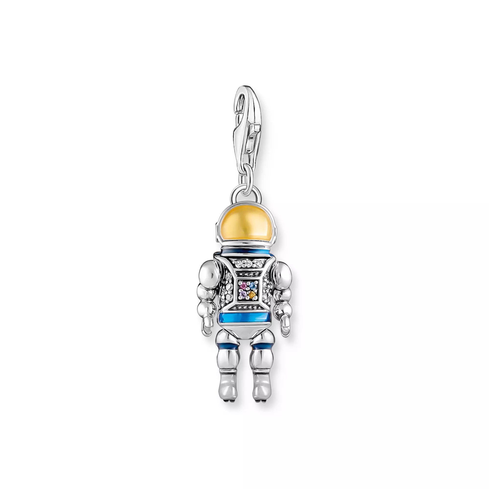Thomas Sabo Charm-Anhänger - Astronauten - Silber gesch. & Emaille & Zirkonia - mehrfarbig