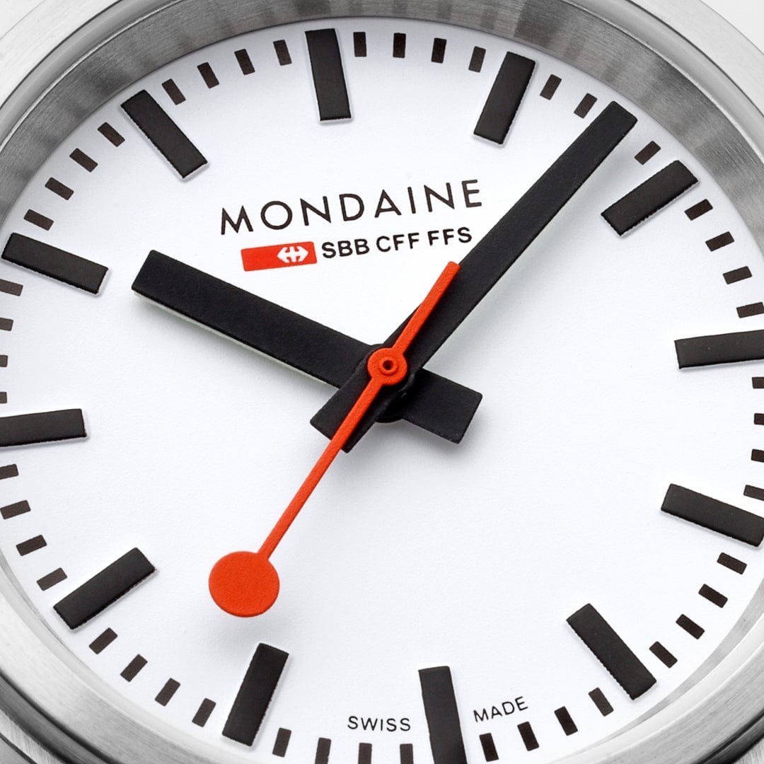 Mondaine Uhr stop2go - Edelstahl - 34 mm – Ansicht 5