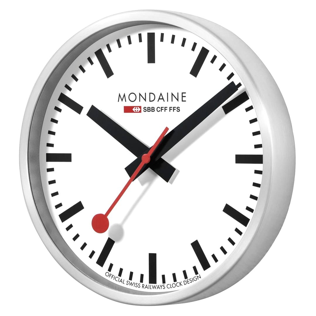 Mondaine Wanduhr A995.CLOCK.16SBB 40 cm - Aluminium – Ansicht 5