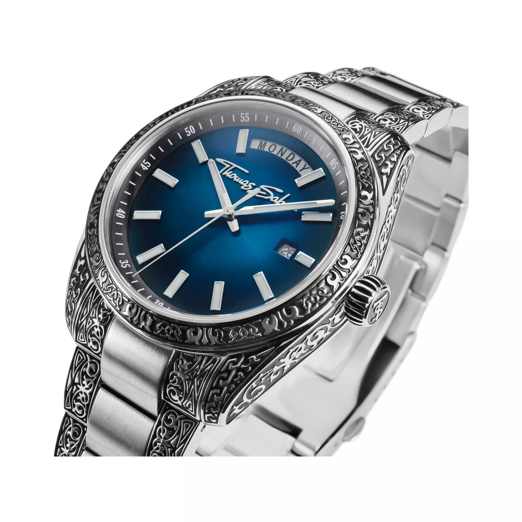 Thomas Sabo Uhr - Rebel at Heart Revive - Ziffernblatt blau – Ansicht 3