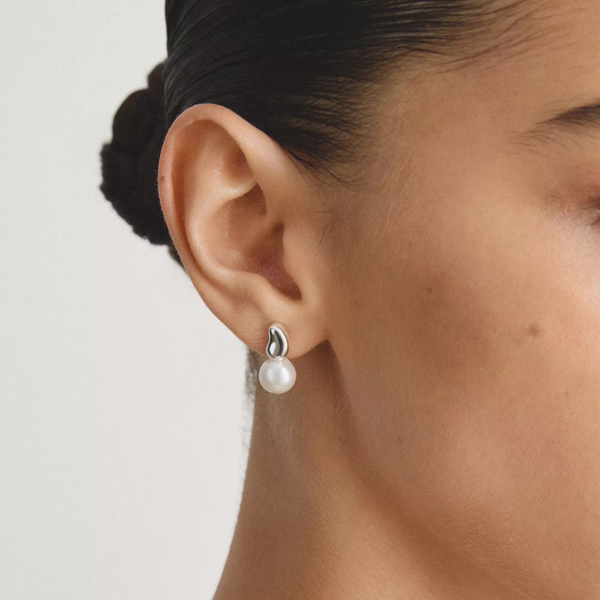 Thomas Sabo Bold Elegance - Ohrstecker - Sterling Silber recy. & Süßwasserperle – Ansicht 3