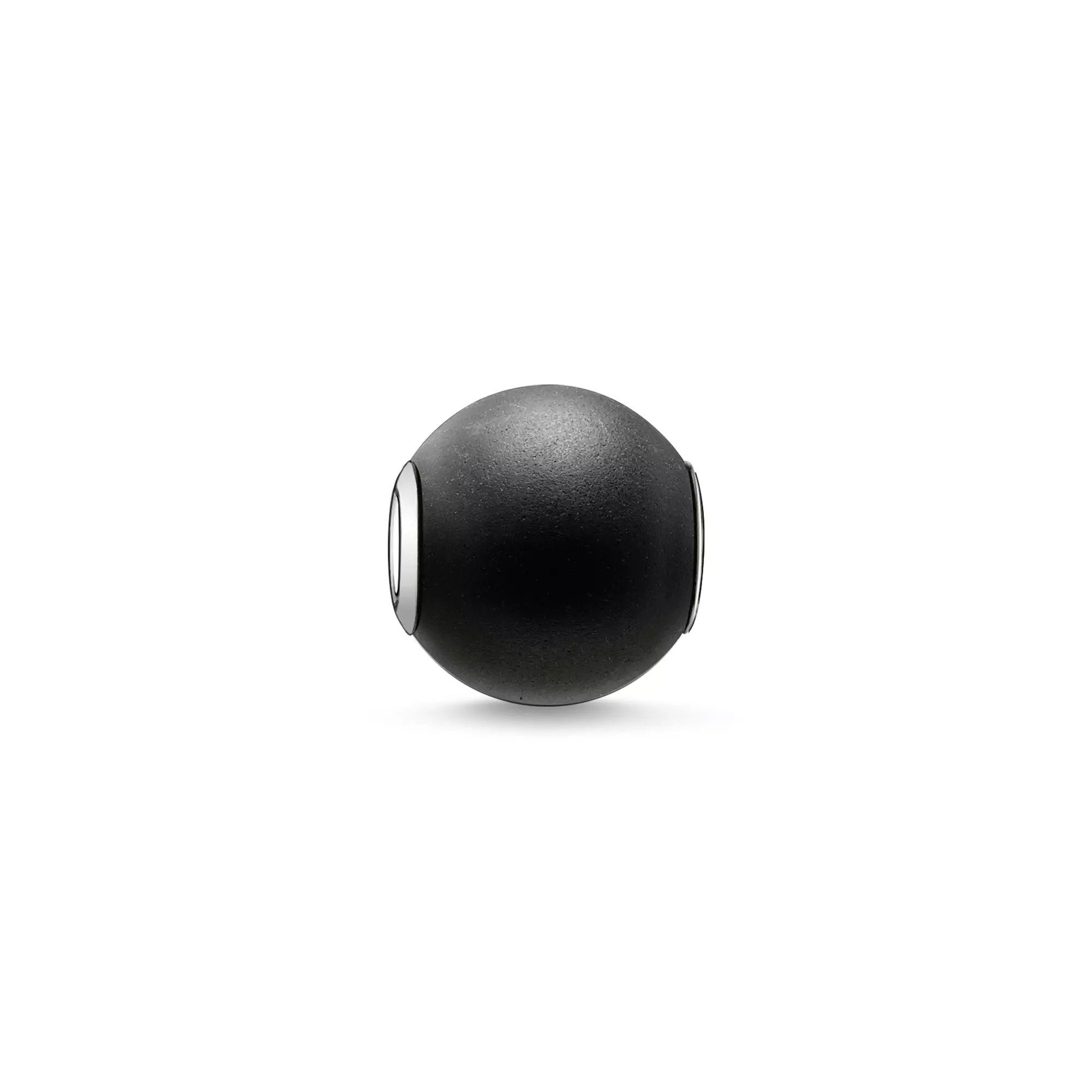 Thomas Sabo Karma Beads - Obsidian mattiert Silber - schwarz