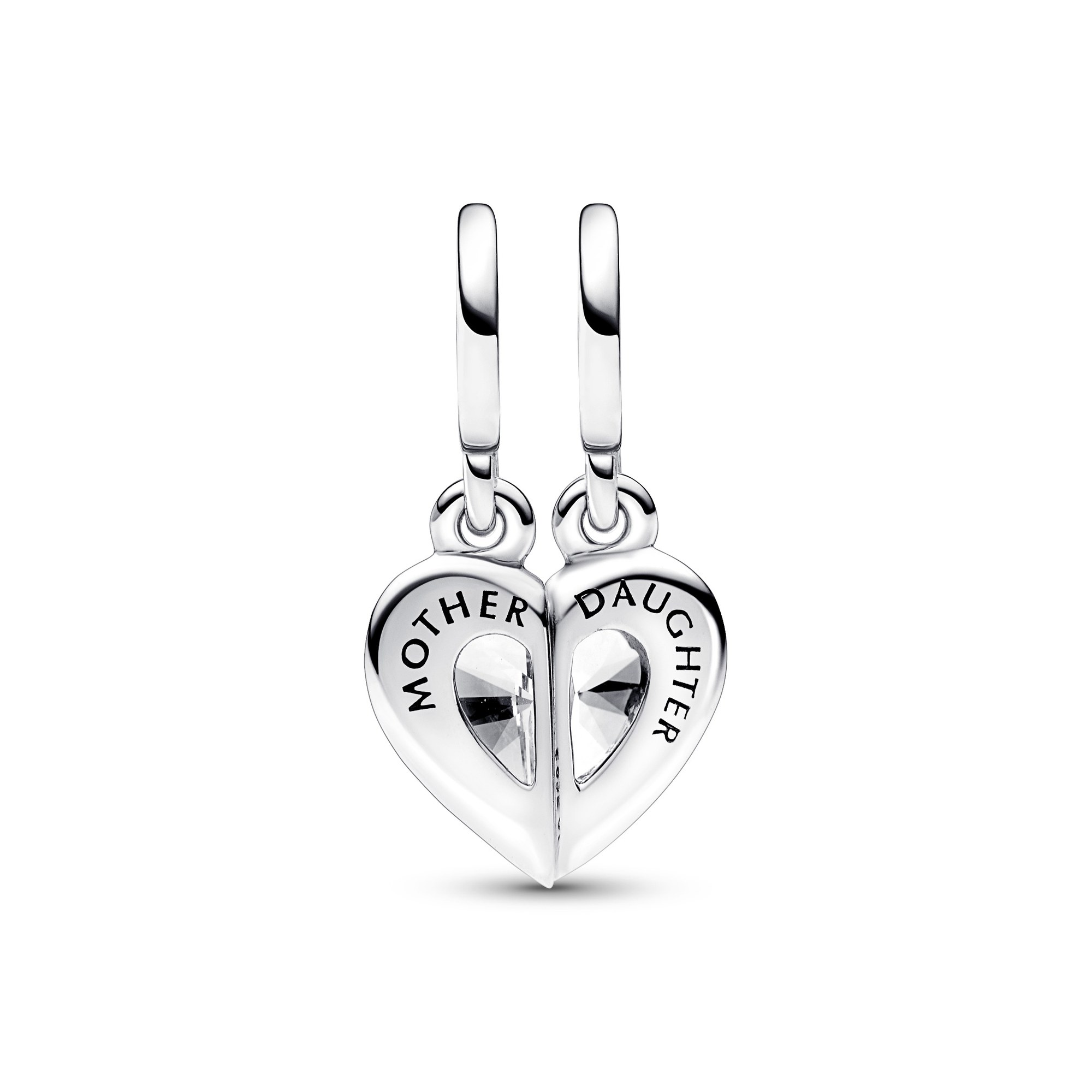 Pandora Teilbarer Mutter & Tochter Charm-Anhänger - Sterling Silber Ansicht 2 – Ansicht 2