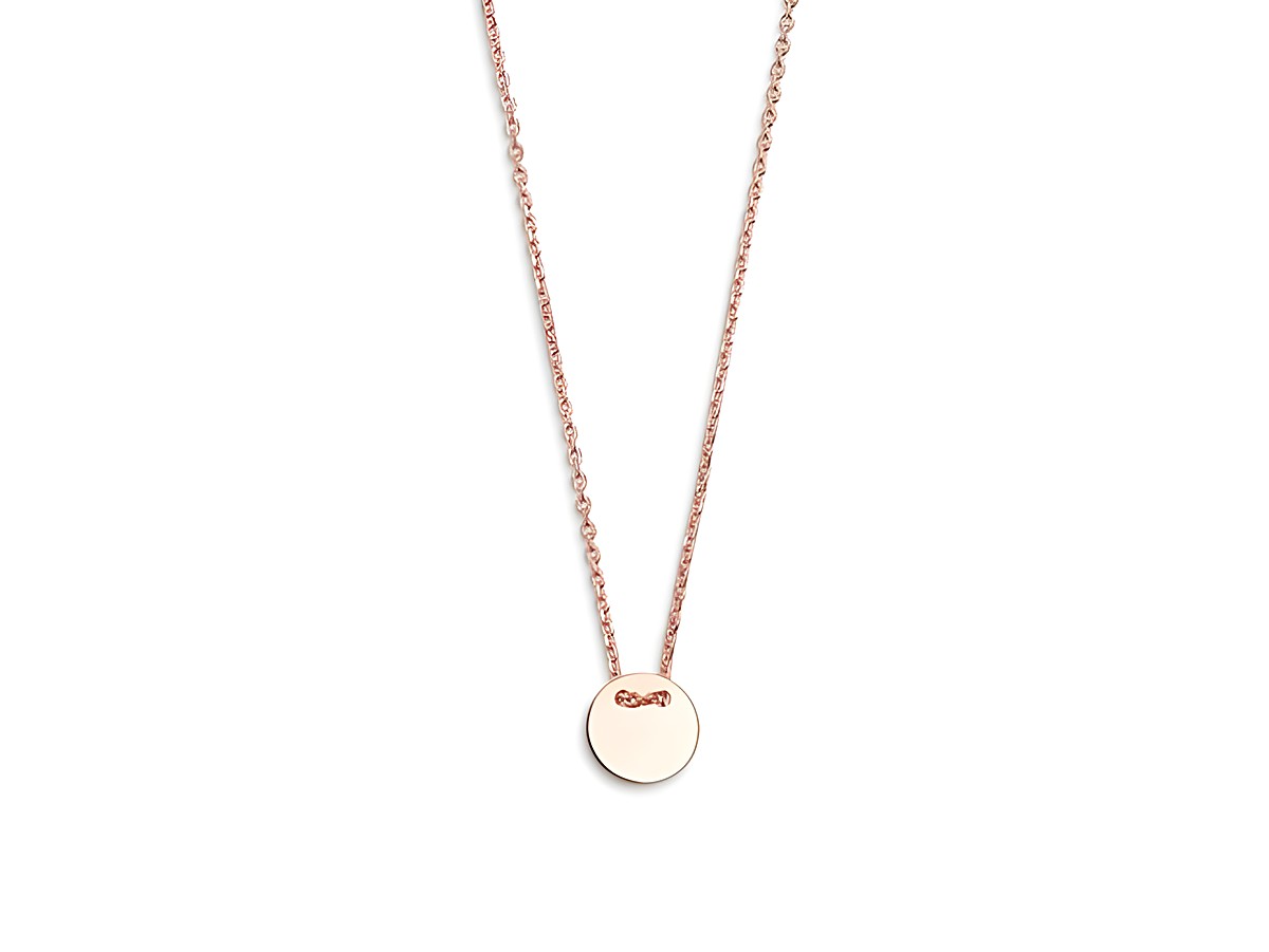 Xenox Sterling Silber Kette XS3567R in Roségold vergoldet mit Ankerkette und Gravurplatte, Länge 40-45 cm, elegantes und zeitloses Schmuckstück für individuelle Gravuren.