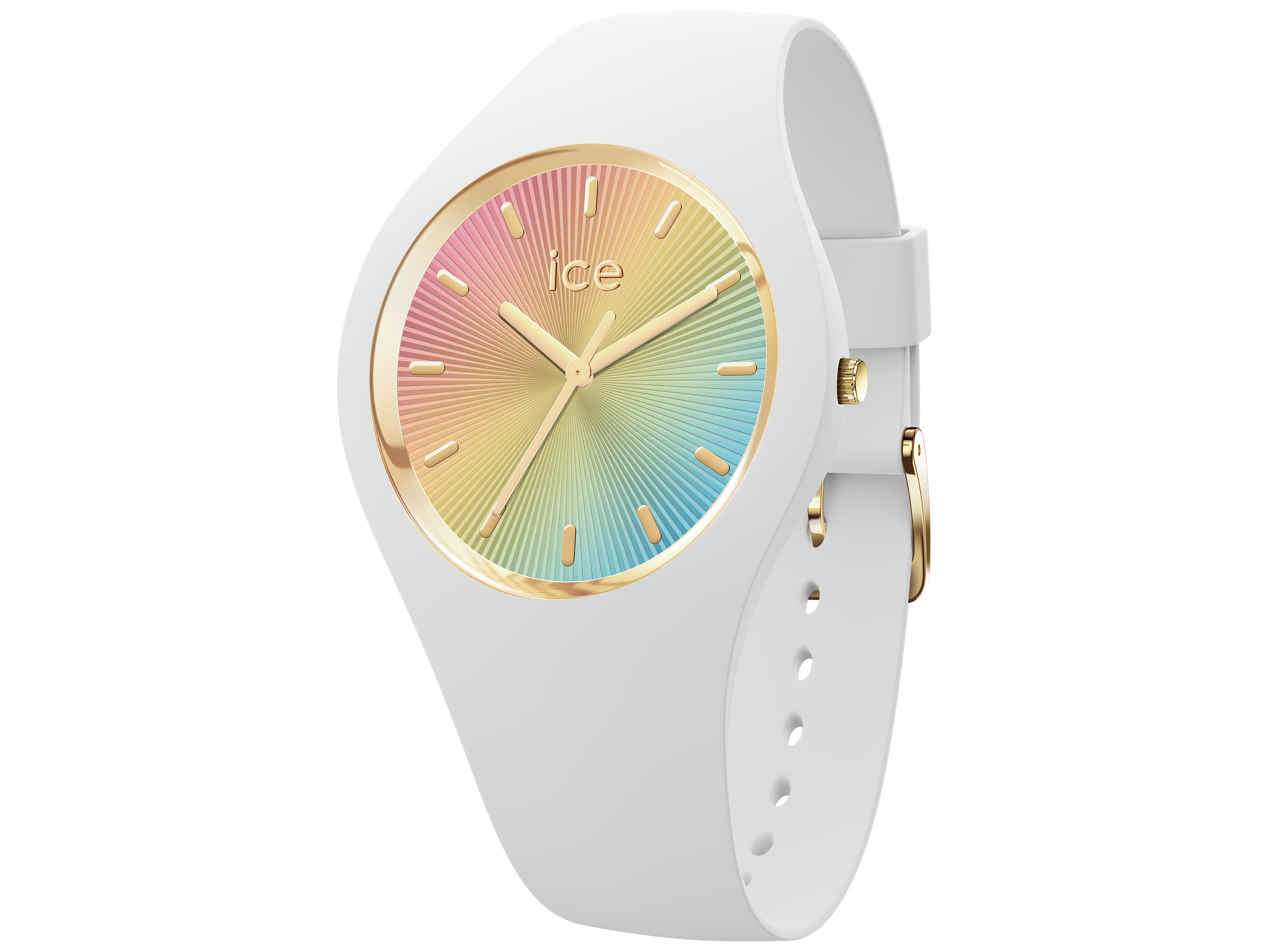 ICE Watch Uhr 025350 - ICE champagne - White rainbow - medium