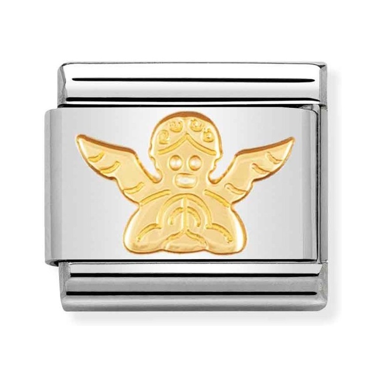 Nomination Composable Classic Charm Schutzengel - Edelstahl, Gelbgold