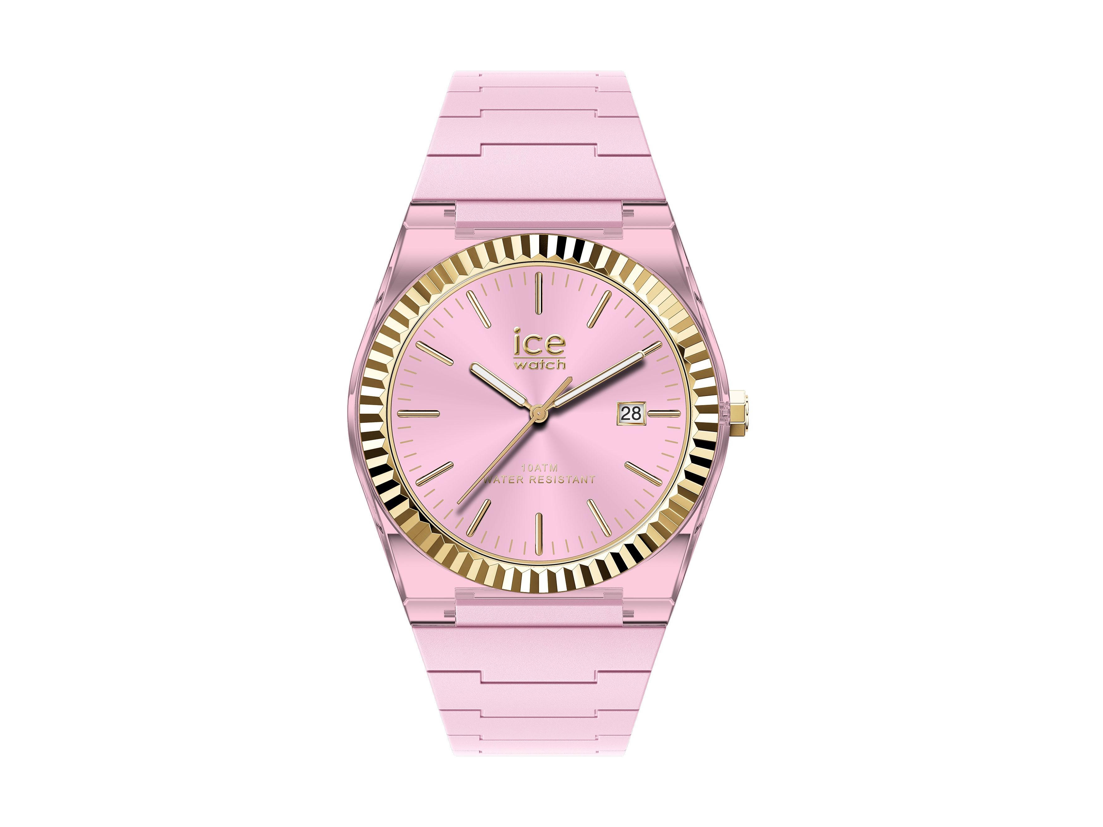 Ice Watch 024760 ICE Power - Rosa - Soft pink - Medium Die Ice Watch 024760 ICE Power in soft pink verfügt über ein rosa Zifferblatt mit goldenen Akzenten und einem eleganten Armband, ideal für modische Anlässe.