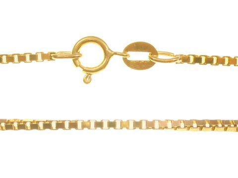 44135-0 Veneziakette aus Roségold und Rotgold, 60 cm lang und 1,5 mm breit, mit stabilem Karabinerverschluss, Hersteller Juwelier Harnisch, elegant und zeitlos.