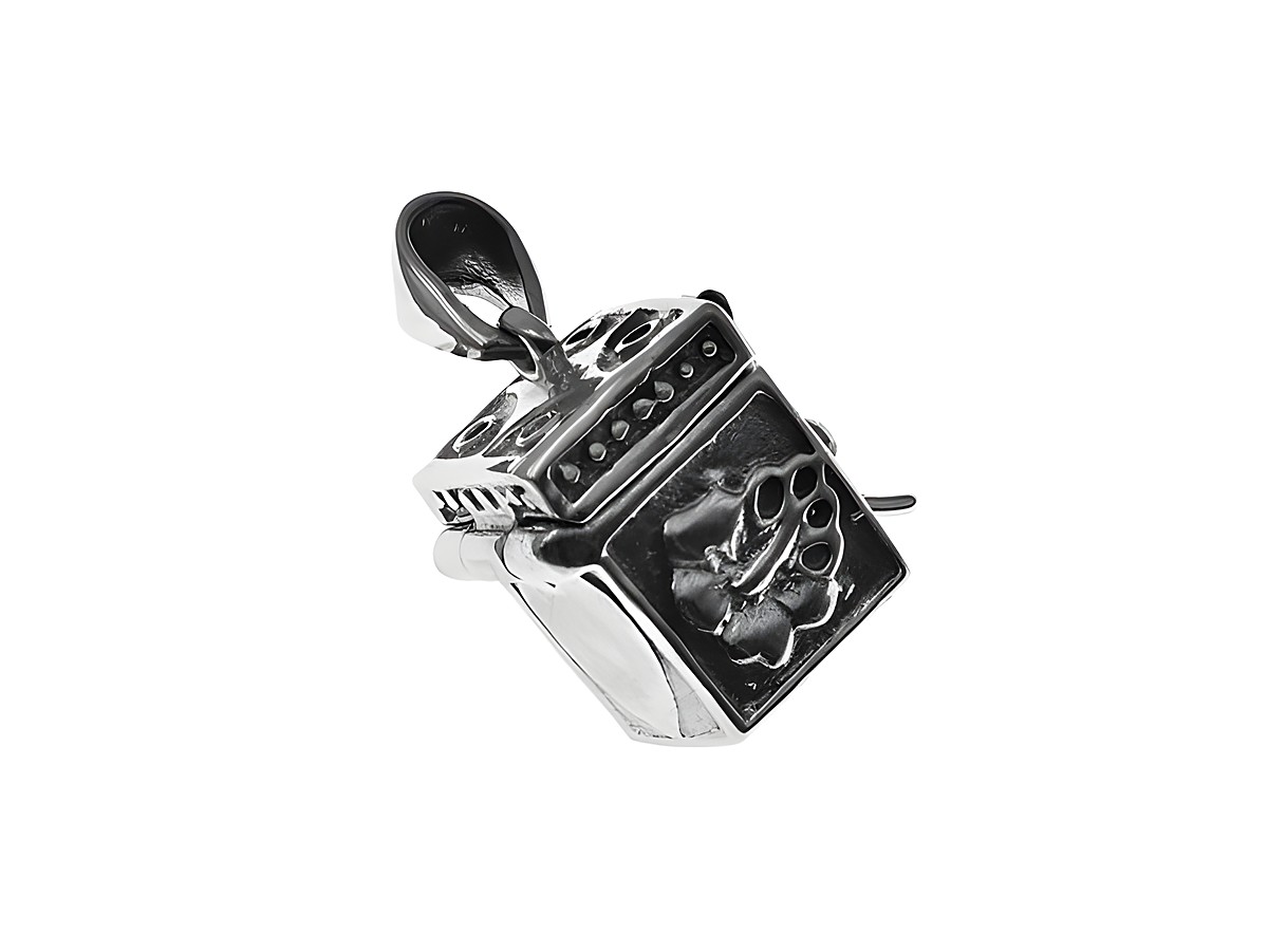 Truhe aus Sterling Silber mit einem filigranen Medaillon in Herzform und blumigem Design, gefertigt vom Juwelier Harnisch in Sonderformen.