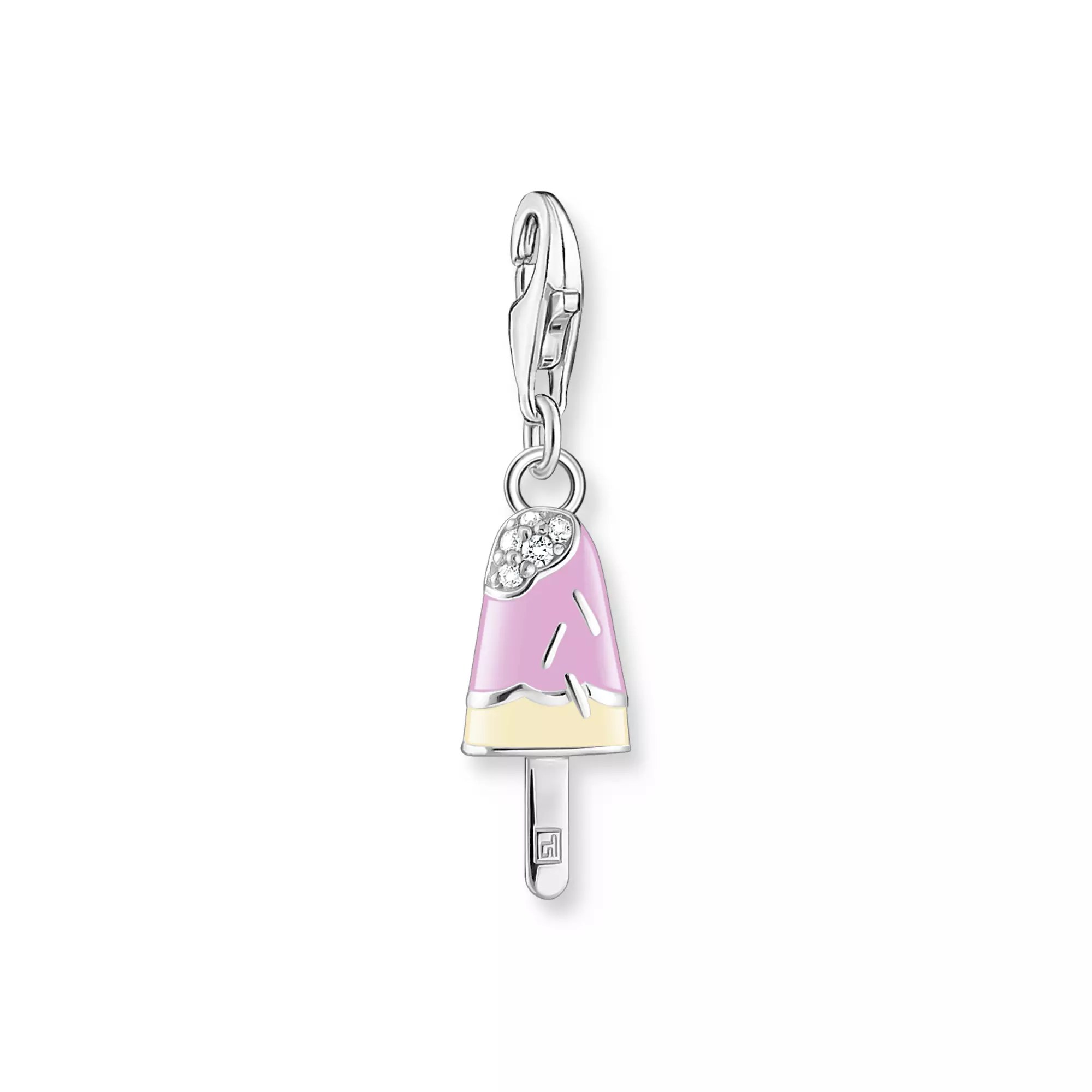 Thomas Sabo Charm-Anhänger - Holiday Vibes - Eis - Silber & Emaille & Zirkonia - mehrfarbig