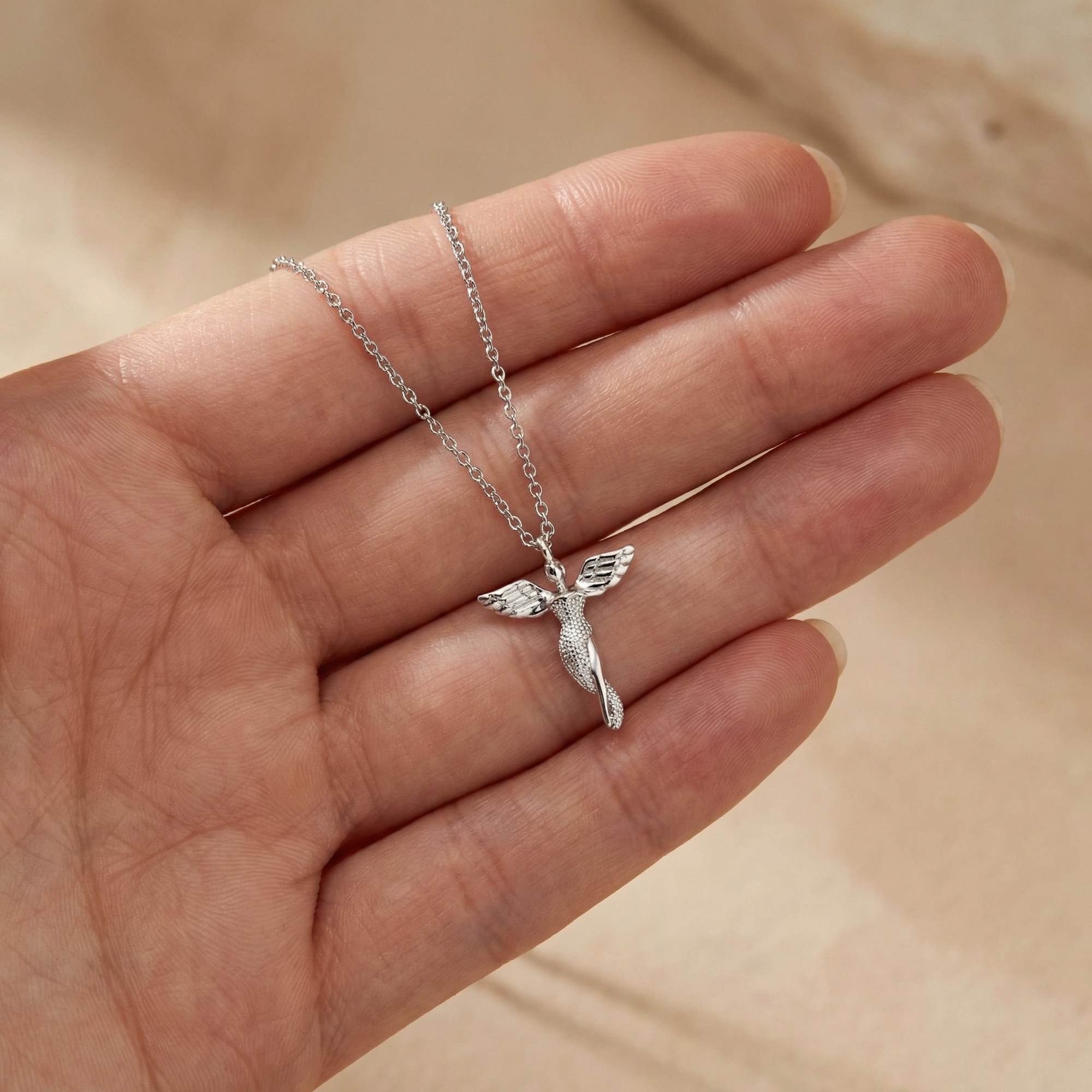 Engelsrufer LILANGEL Kette Engel - Silber rhodiniert 40 cm – Ansicht 4