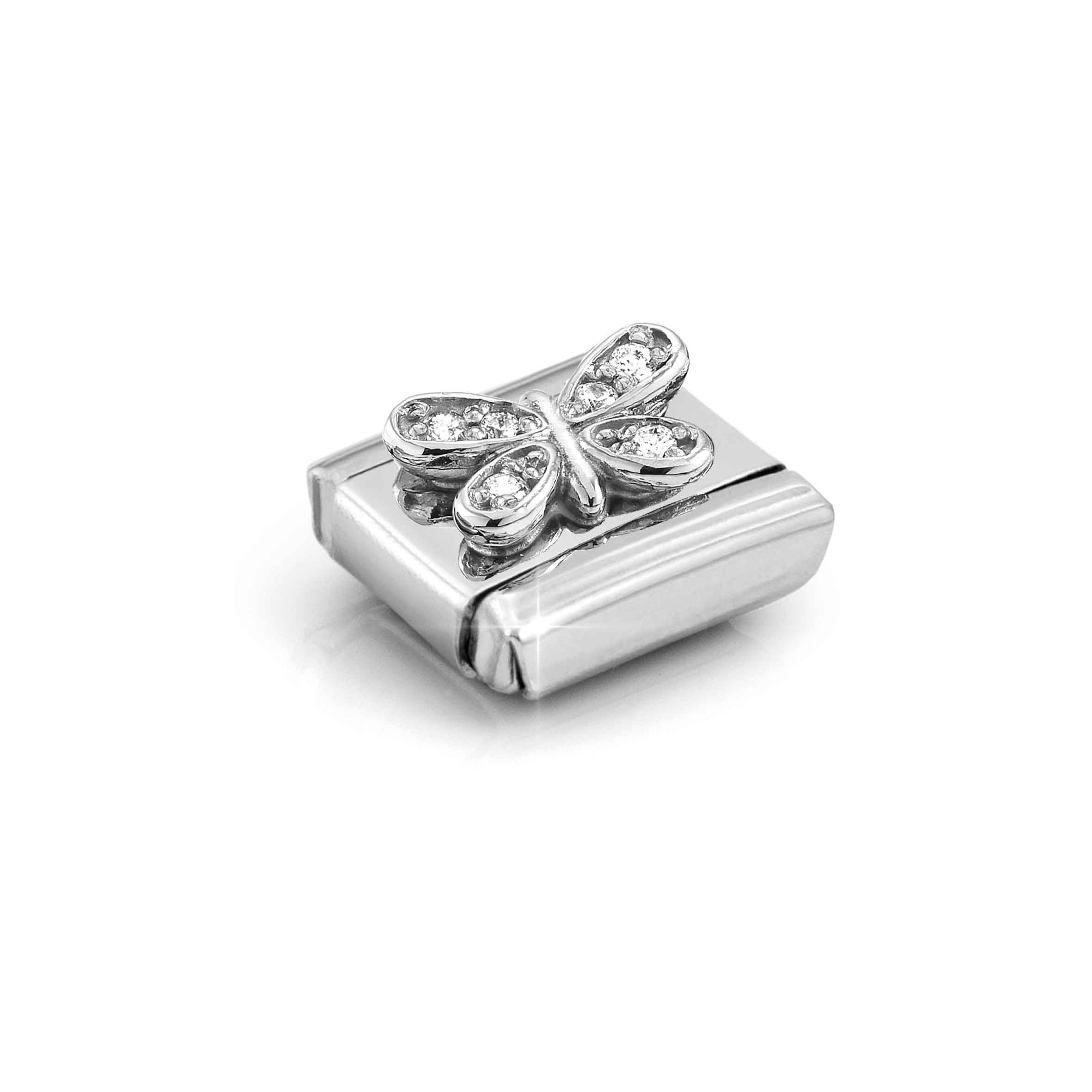 Nomination Composable Classic Charm Schmetterling klar - Edelstahl, Sterling Silber – Ansicht 4