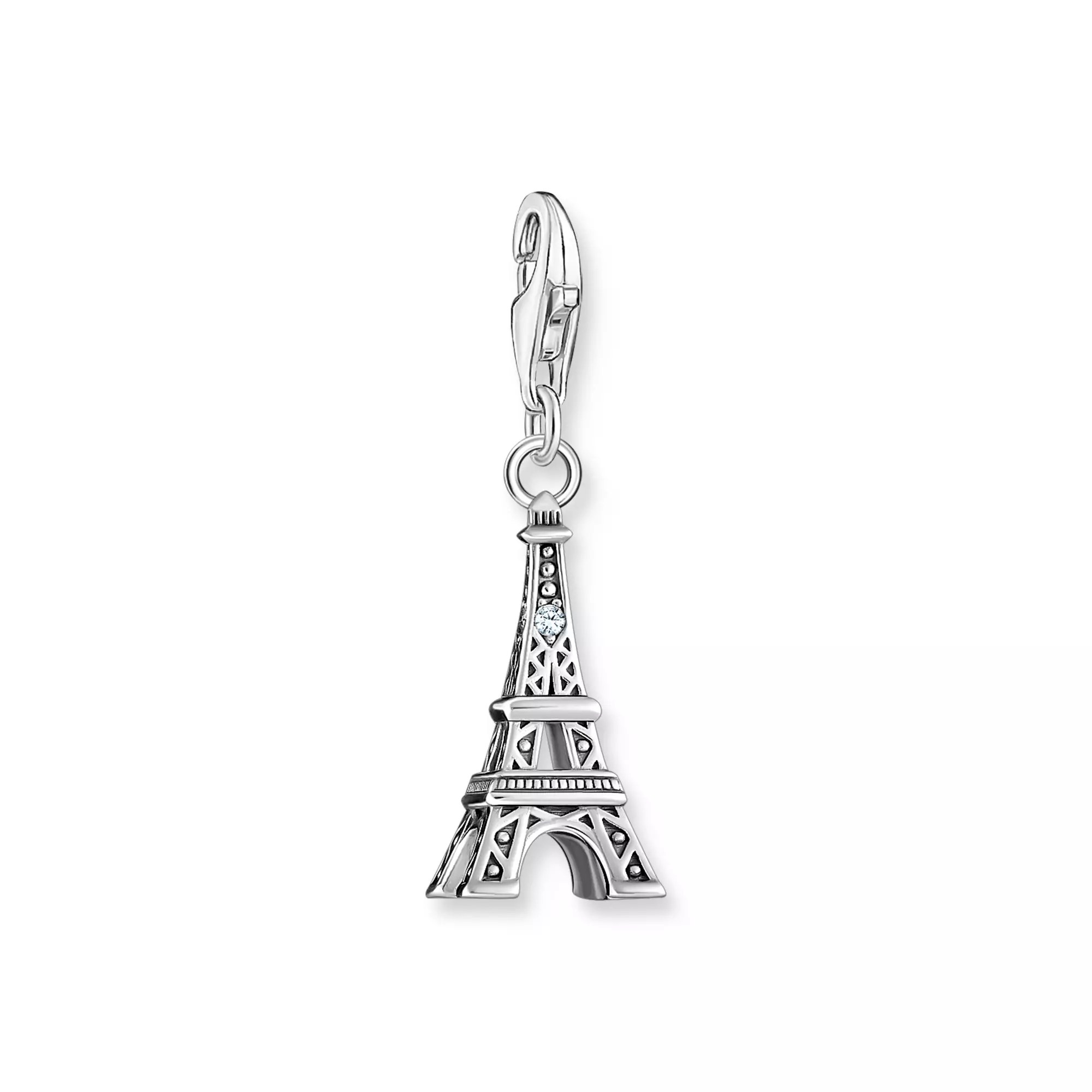 Thomas Sabo Charm-Anhänger - Eiffelturm - Silber gesch. & Zirkonia