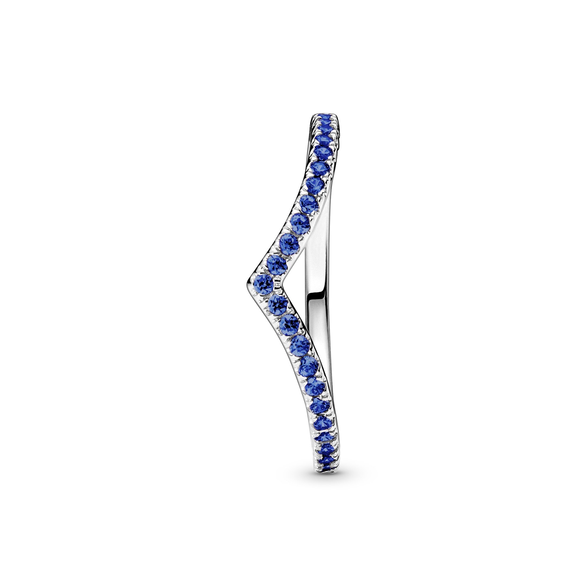 Pandora zeitloser Ring mit blauem Funkeln - Silber - Kristall - Blau Ansicht 3 – Ansicht 3